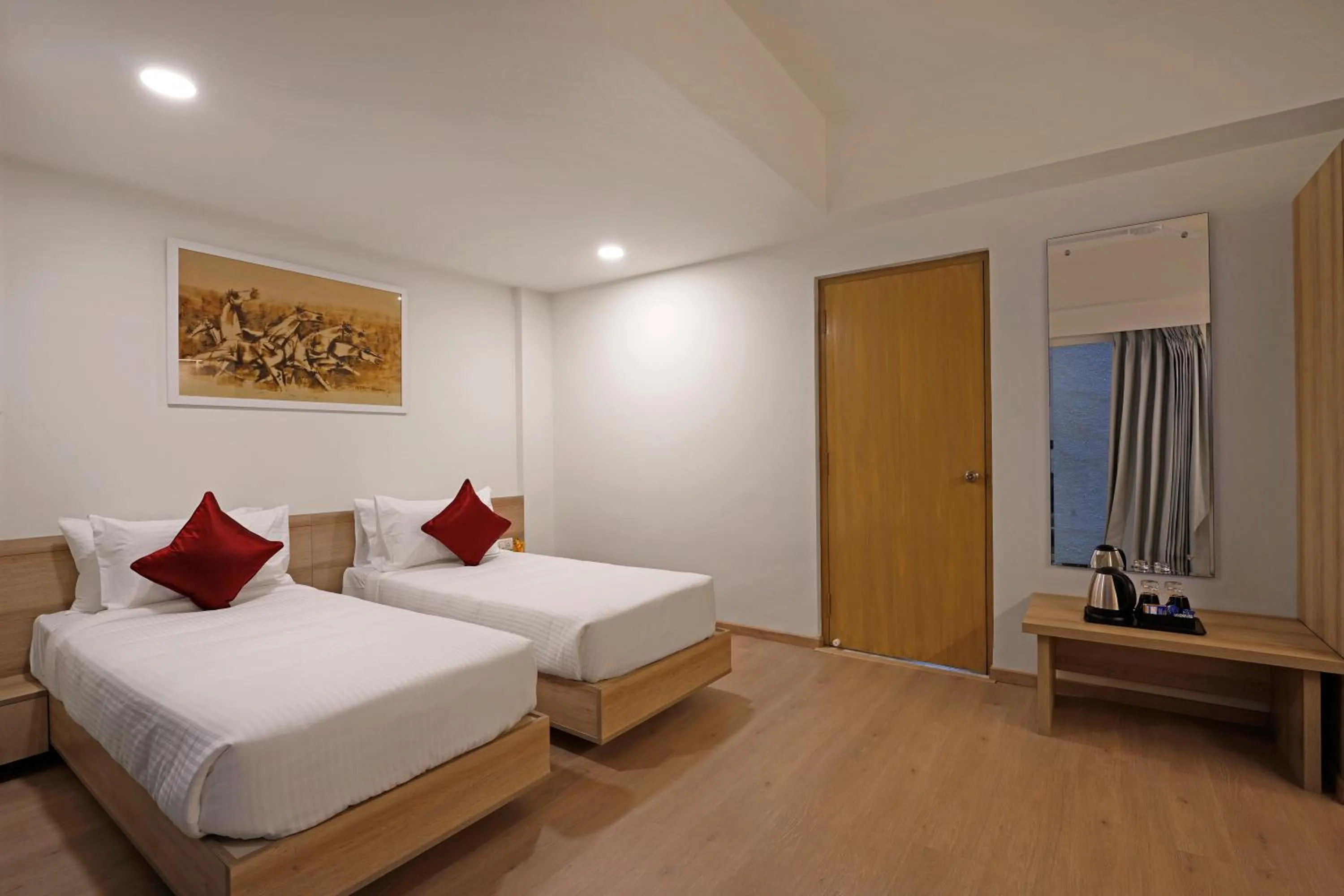 Bedroom, Bed in Nest By Rivido Apart Hotel, Bannerghatta road
