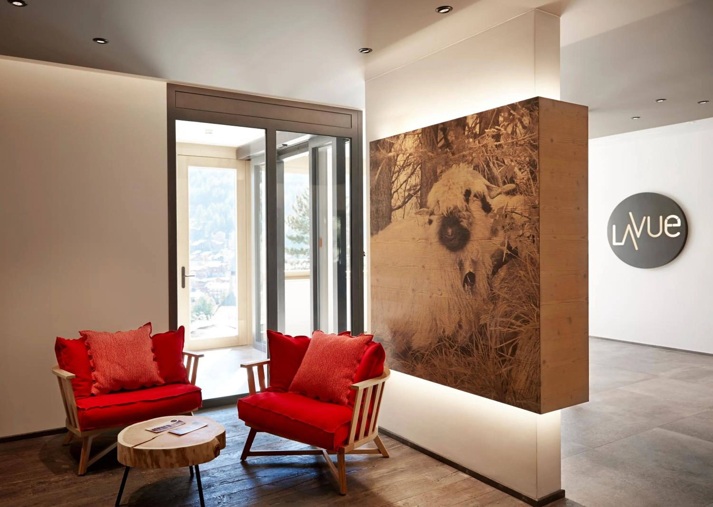 Communal lounge/ TV room in La Vue Luxury Living Apartments