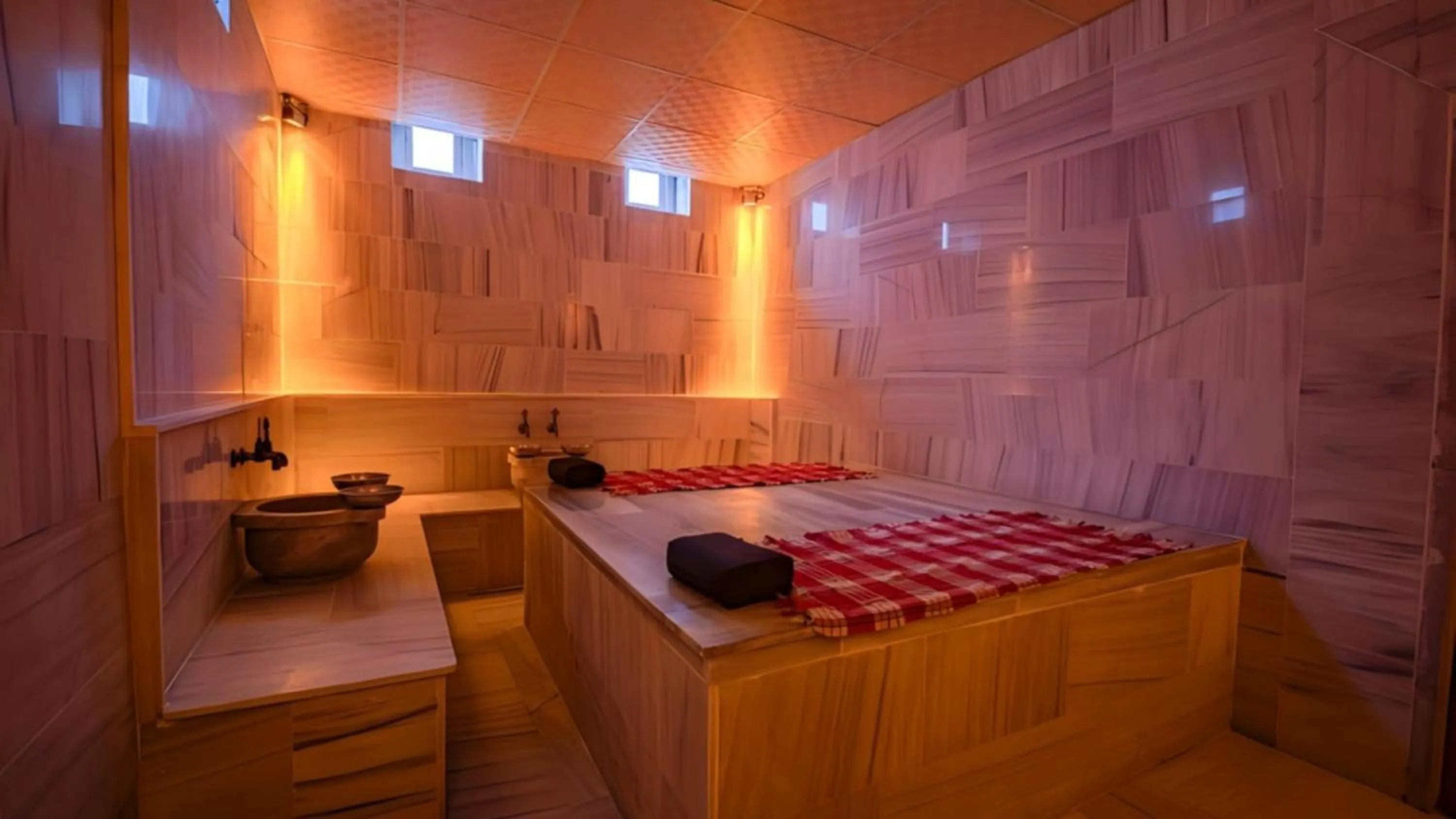 Steam room in Tantan Cappadocia House