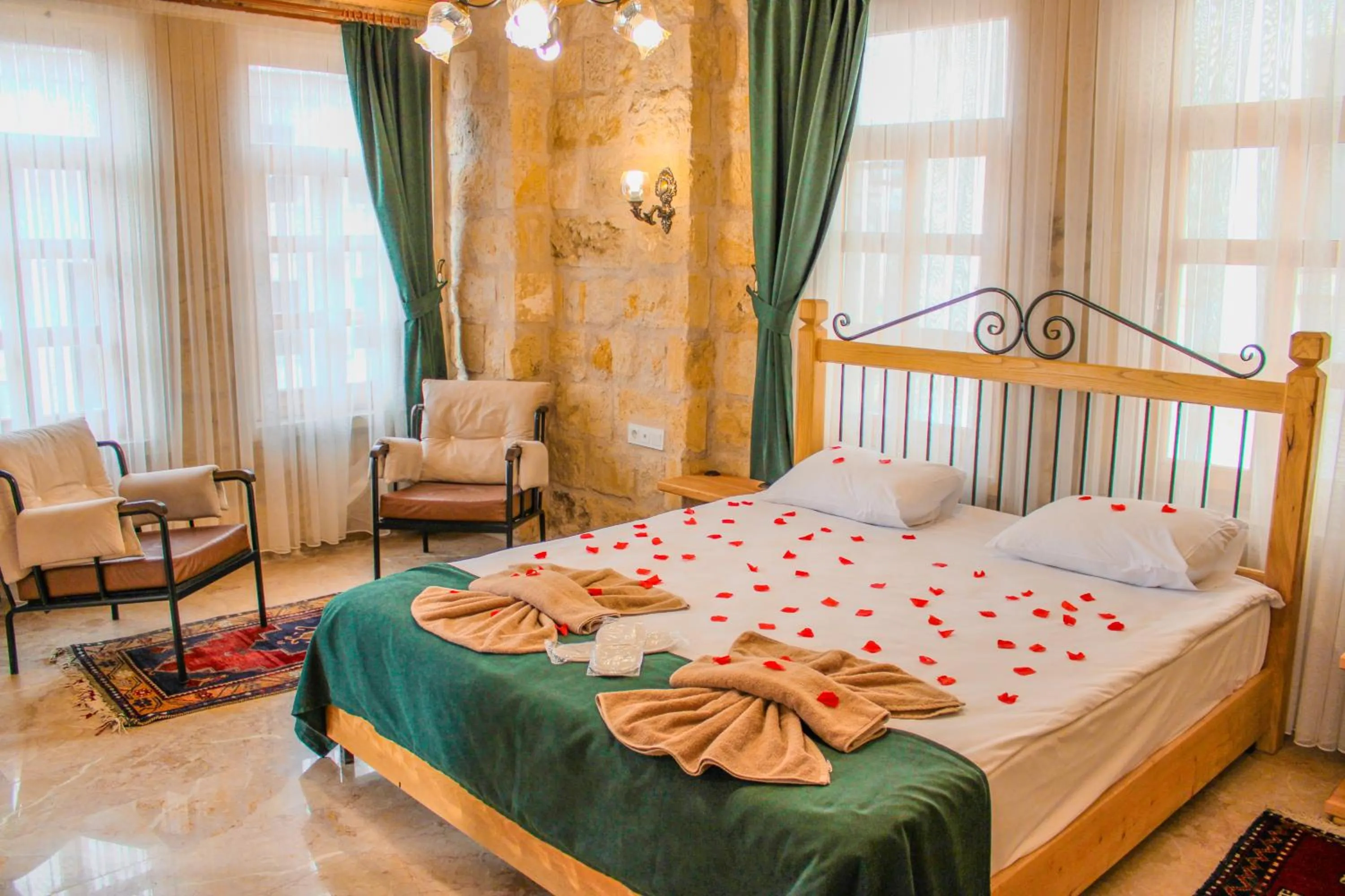 Bed in Tantan Cappadocia House