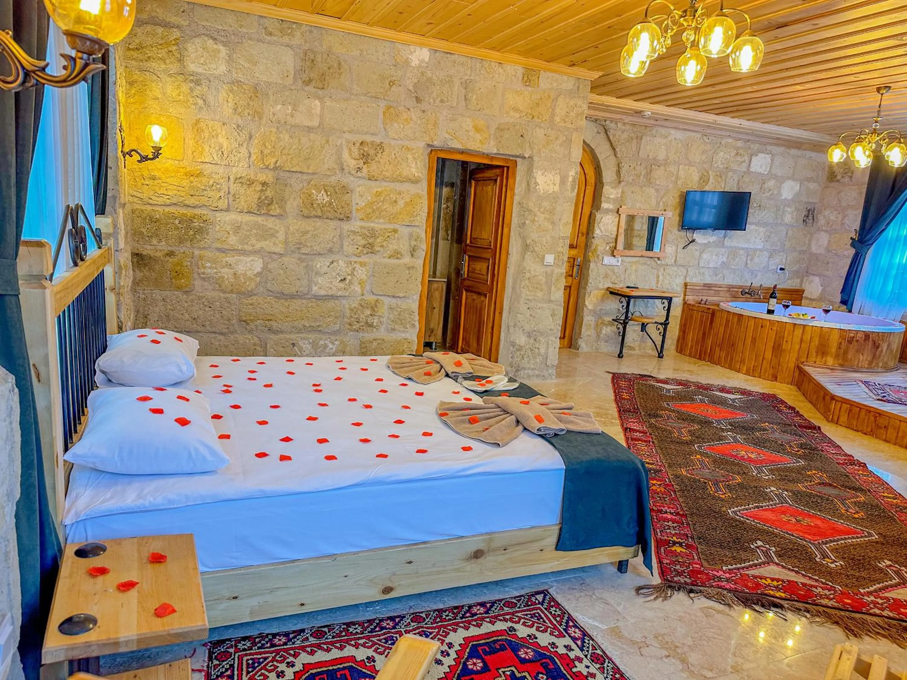 Bed in Tantan Cappadocia House