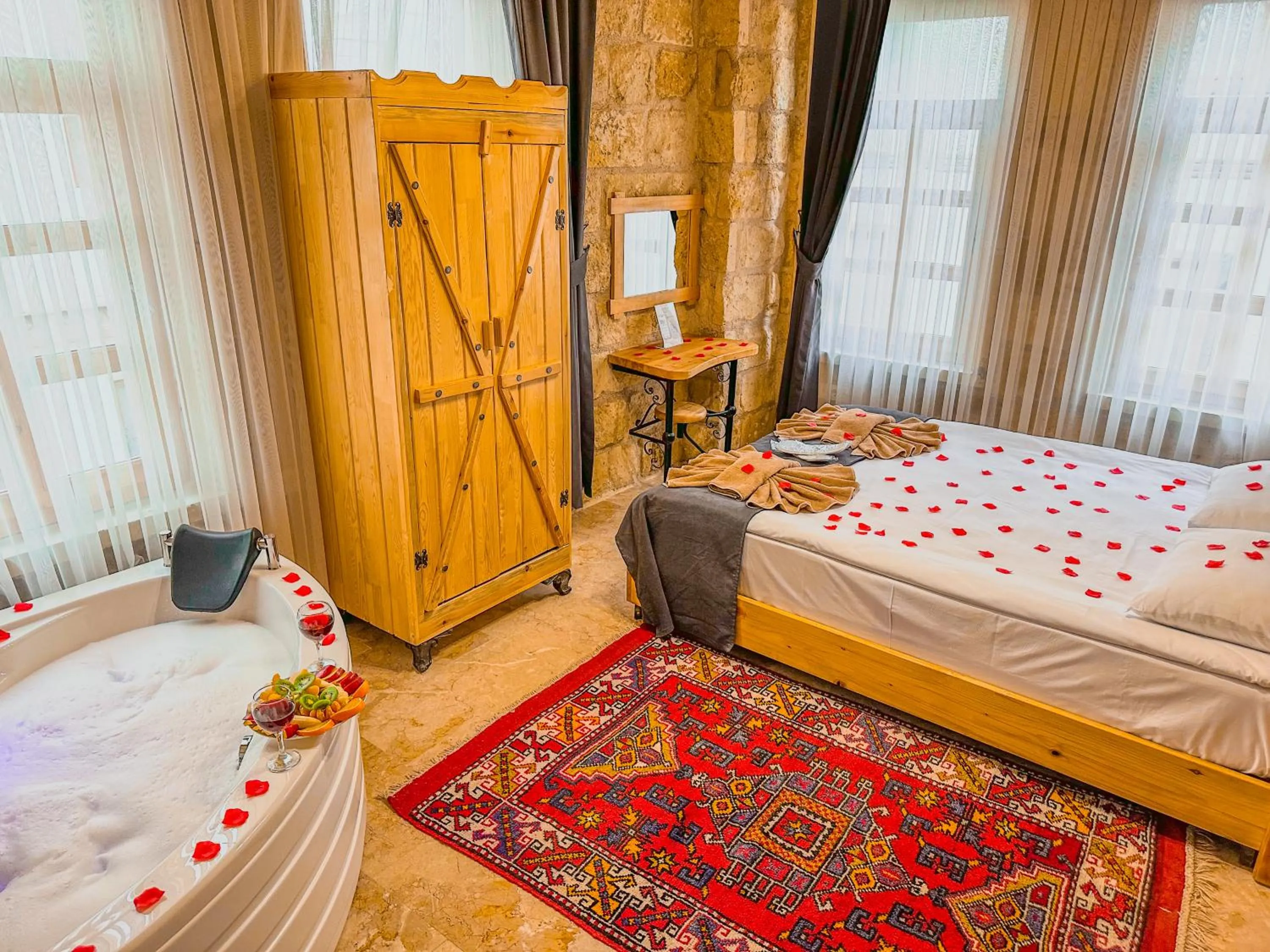 Bed in Tantan Cappadocia House