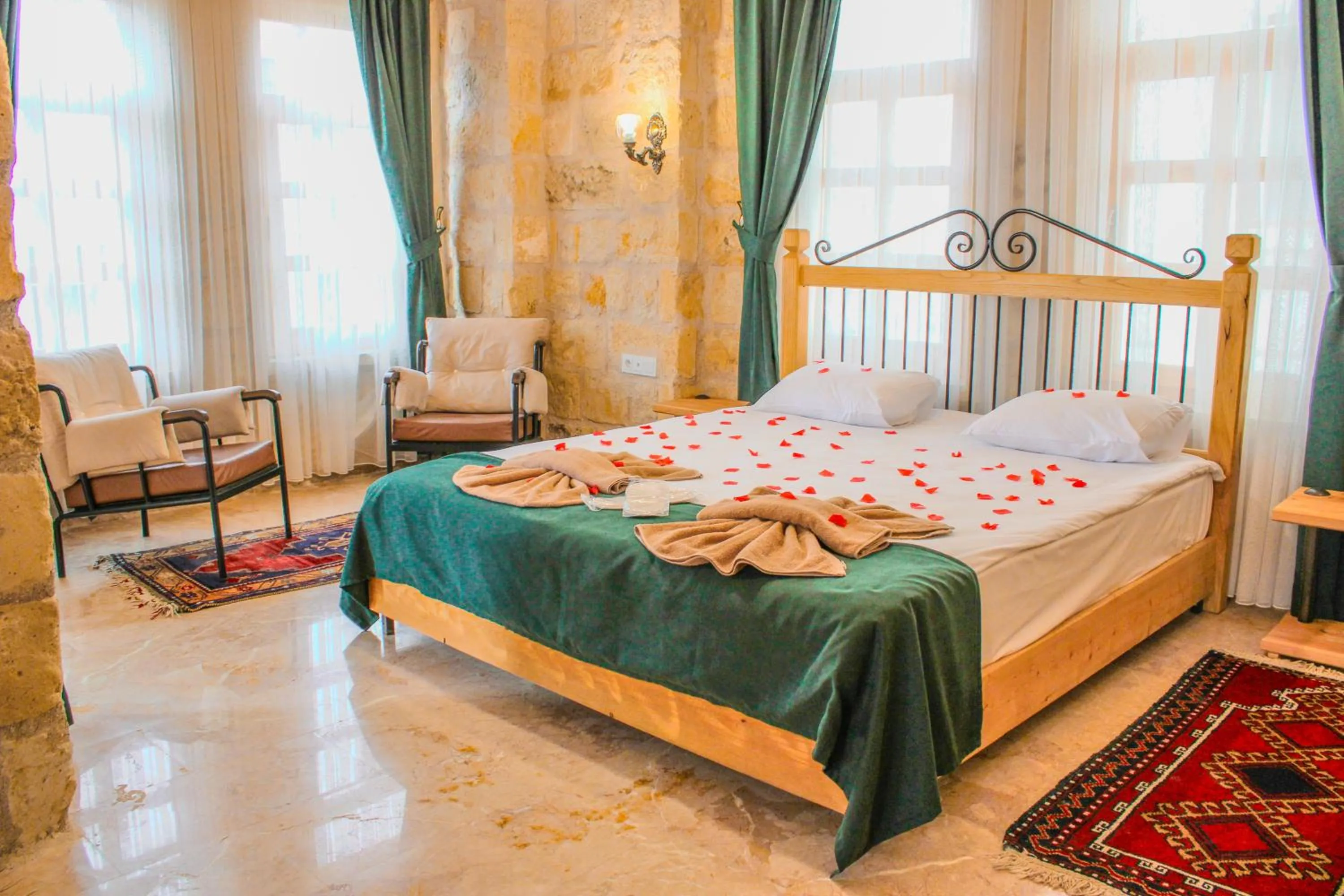 Bed in Tantan Cappadocia House