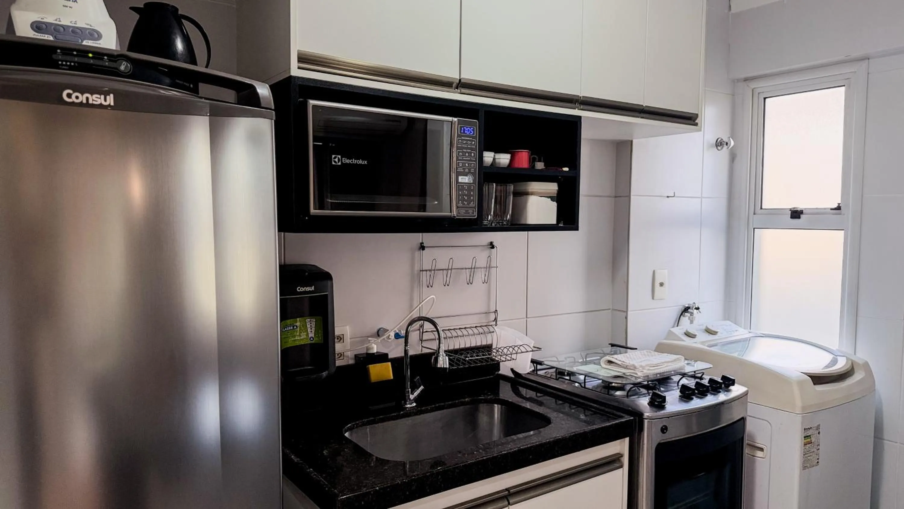 Kitchen or kitchenette in Condomínio de Luxo a Beira Mar!