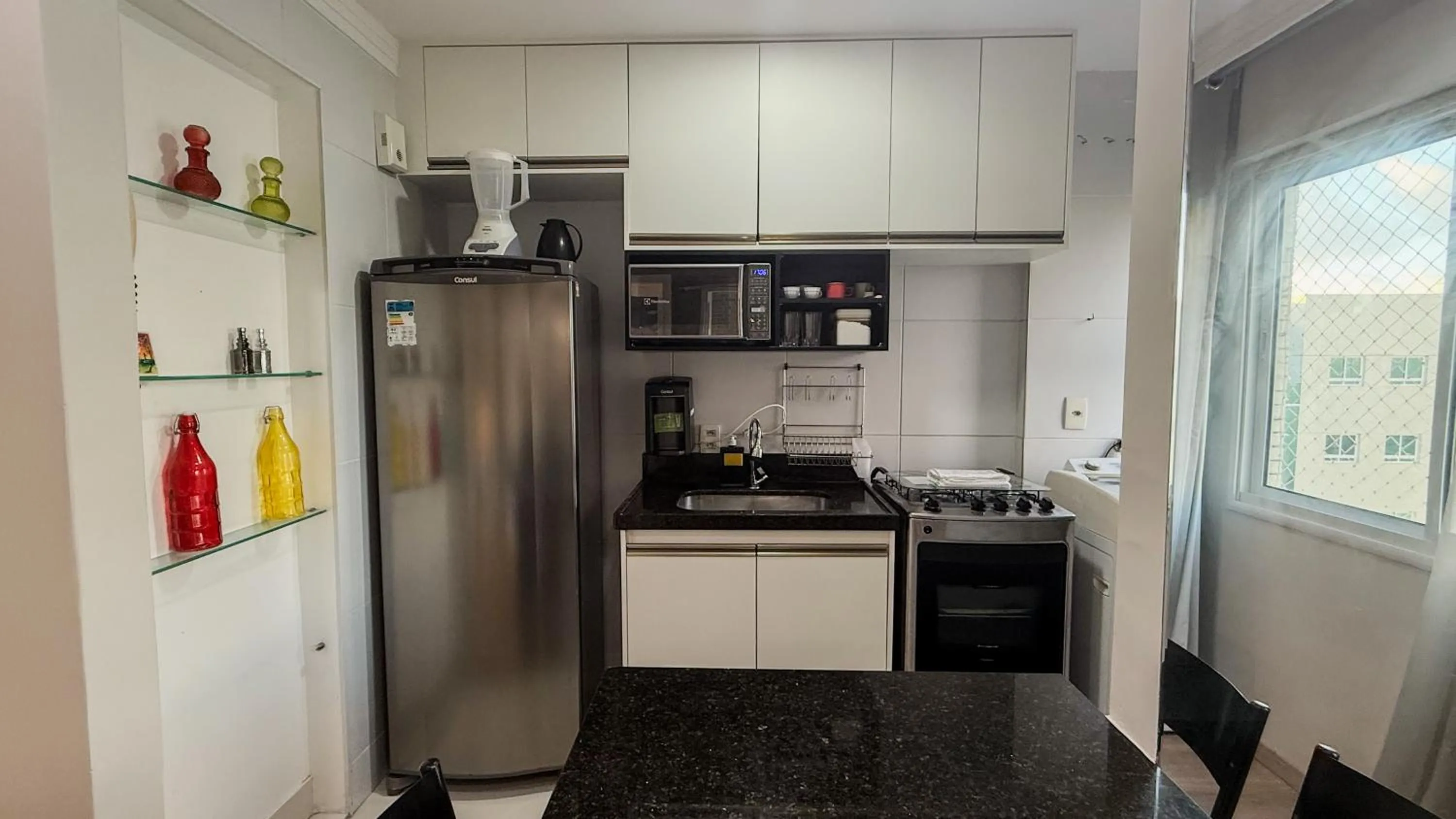 Kitchen or kitchenette in Condomínio de Luxo a Beira Mar!