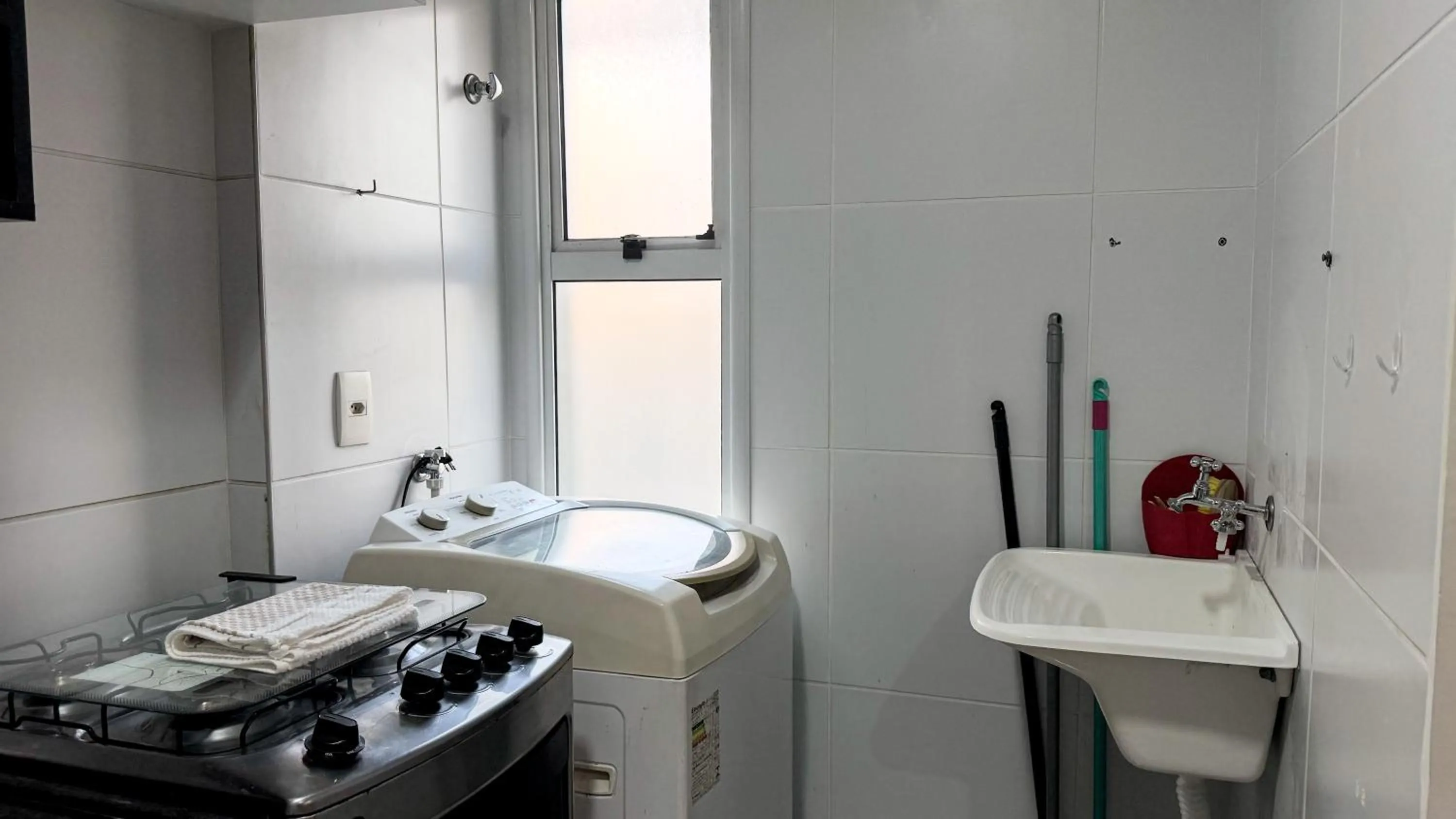 washing machine in Condomínio de Luxo a Beira Mar!