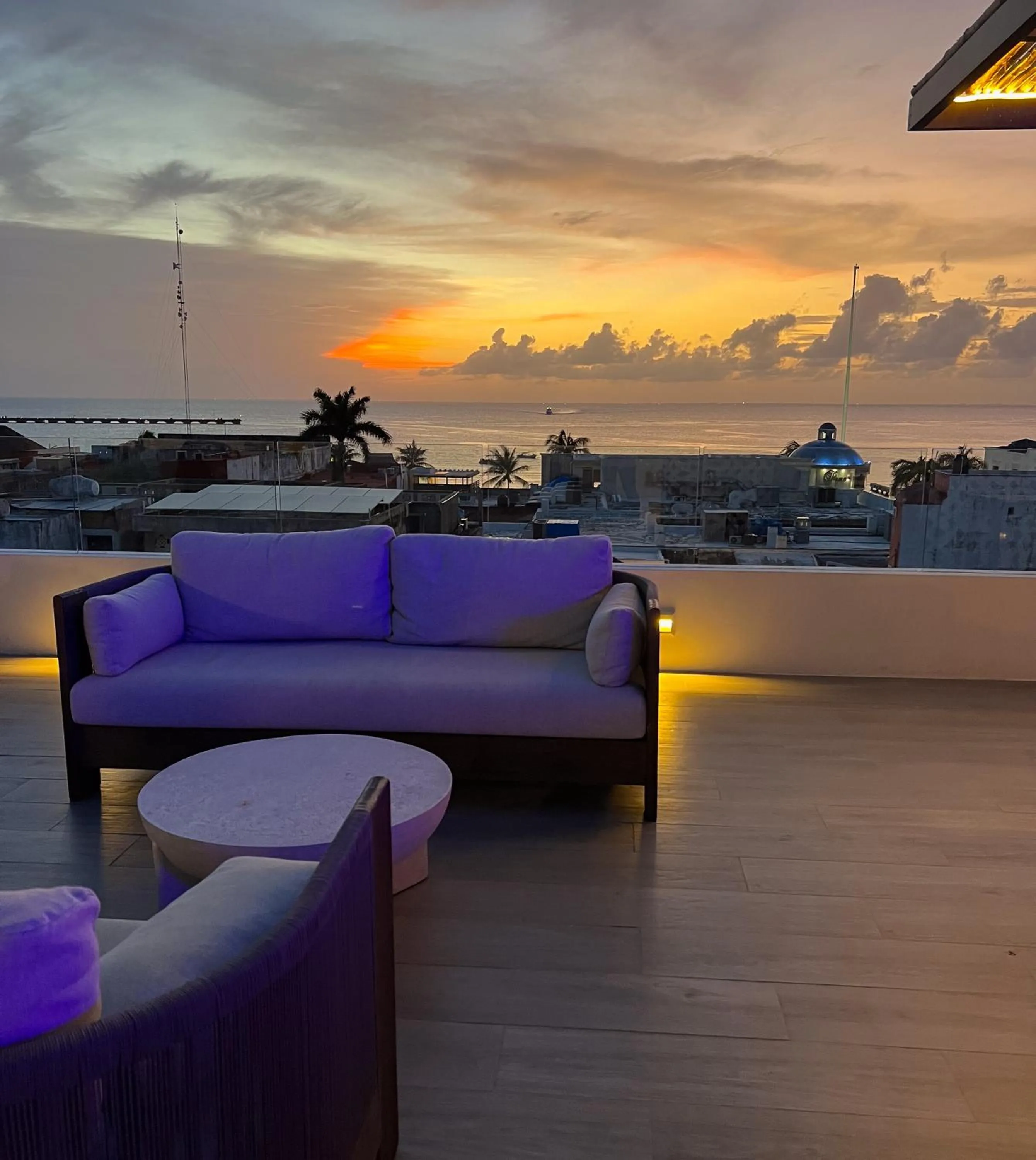 Sunset in Coralia Boutique Hotel Cozumel