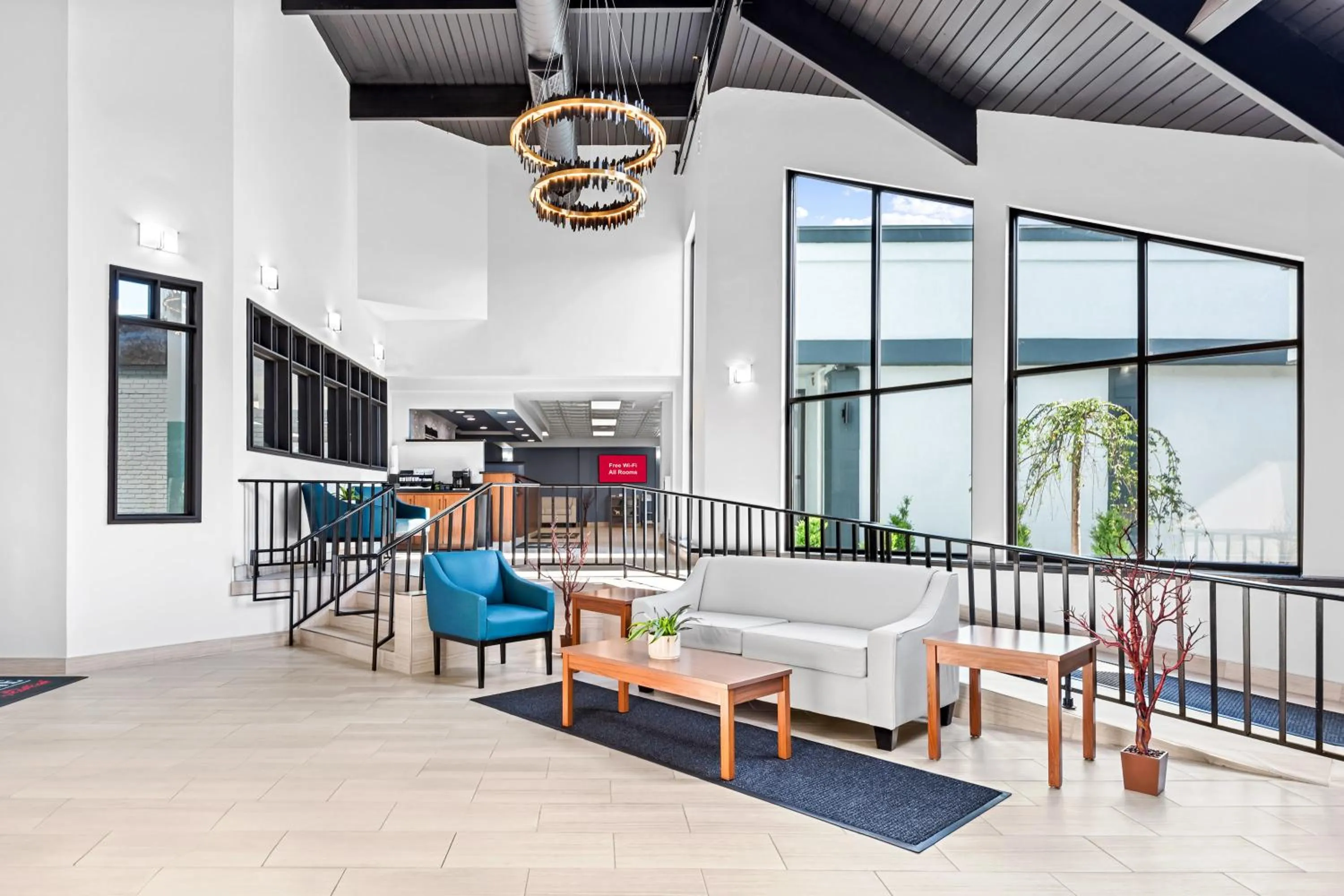 Lobby or reception in Ramada Conference Center by Wyndham Cortland