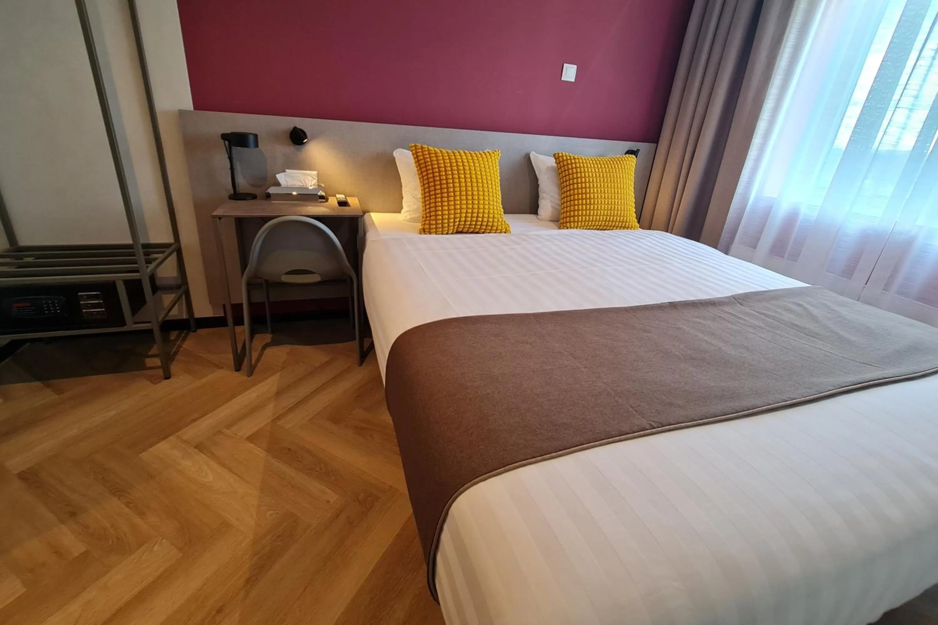 Bed in Hotel Fogo Amsterdam