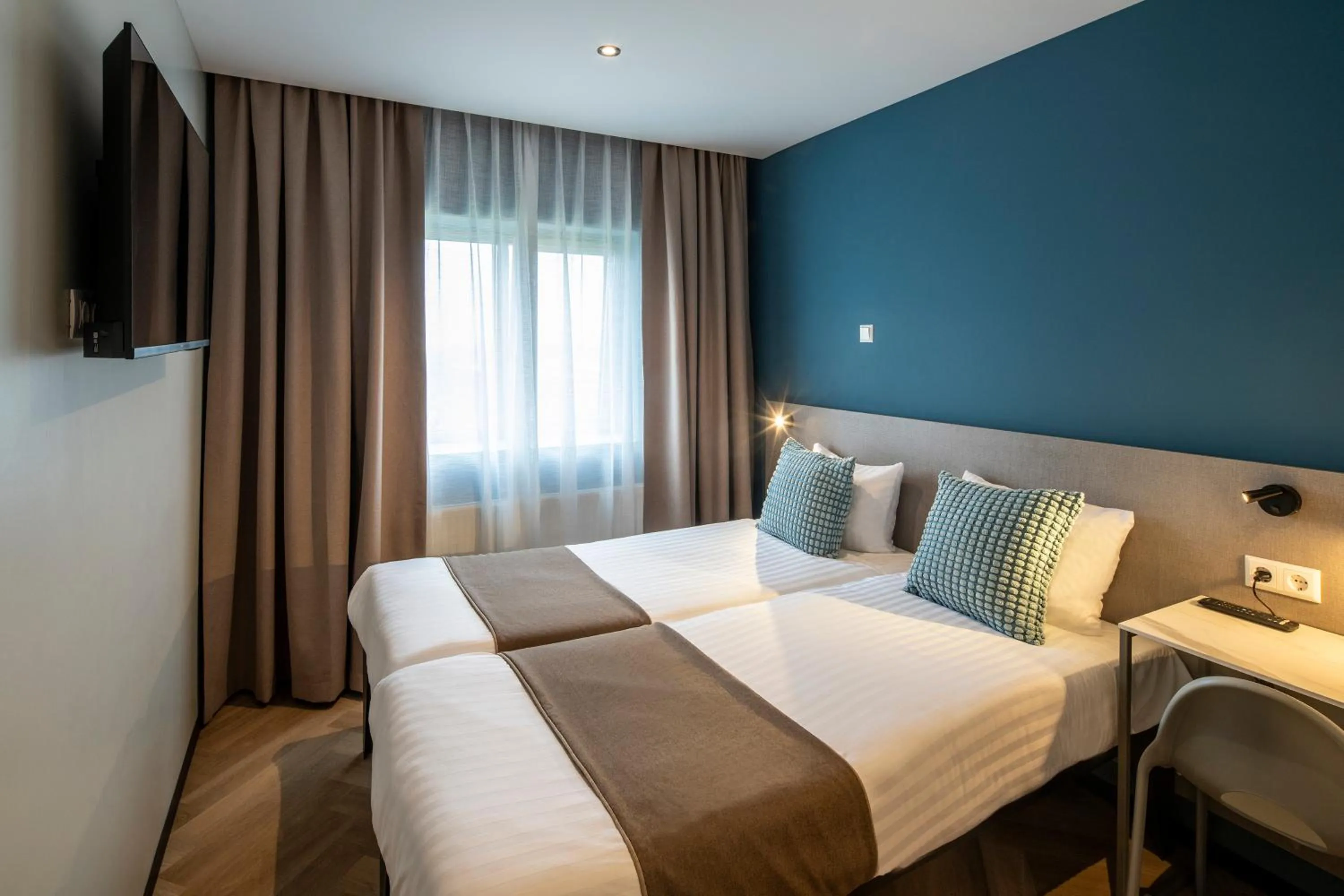 Bed in Hotel Fogo Amsterdam