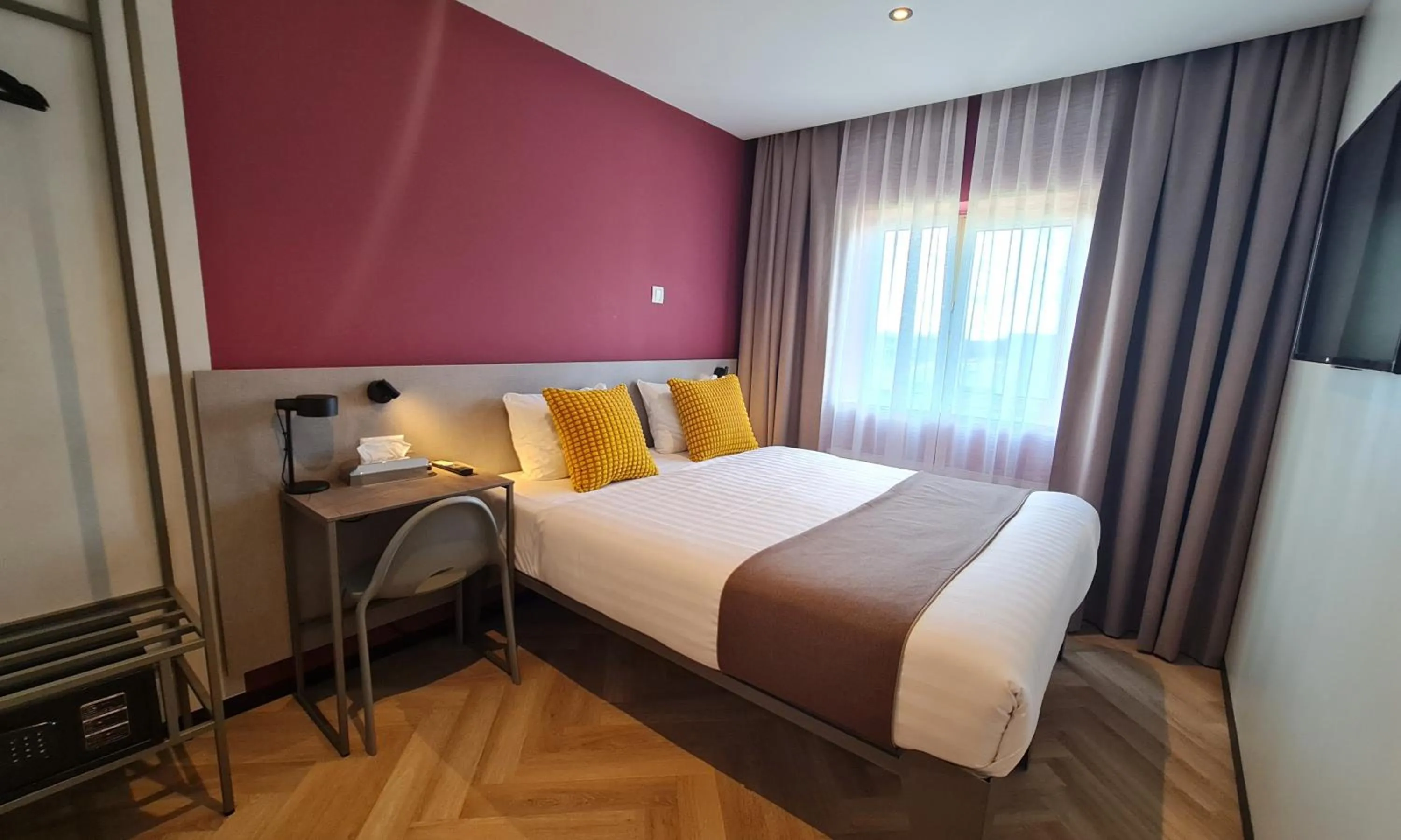 Bed in Hotel Fogo Amsterdam