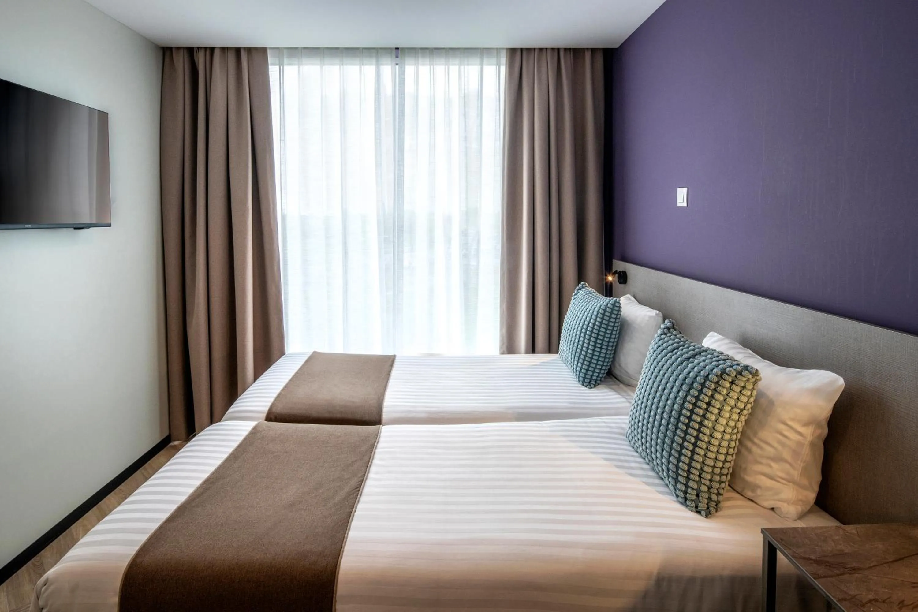 Bed in Hotel Fogo Amsterdam