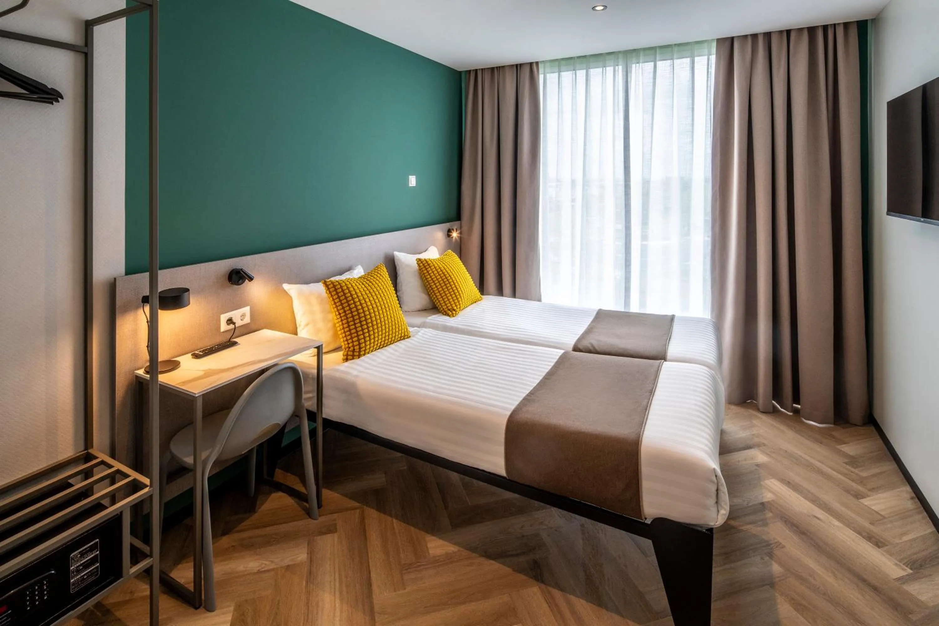 Bed in Hotel Fogo Amsterdam