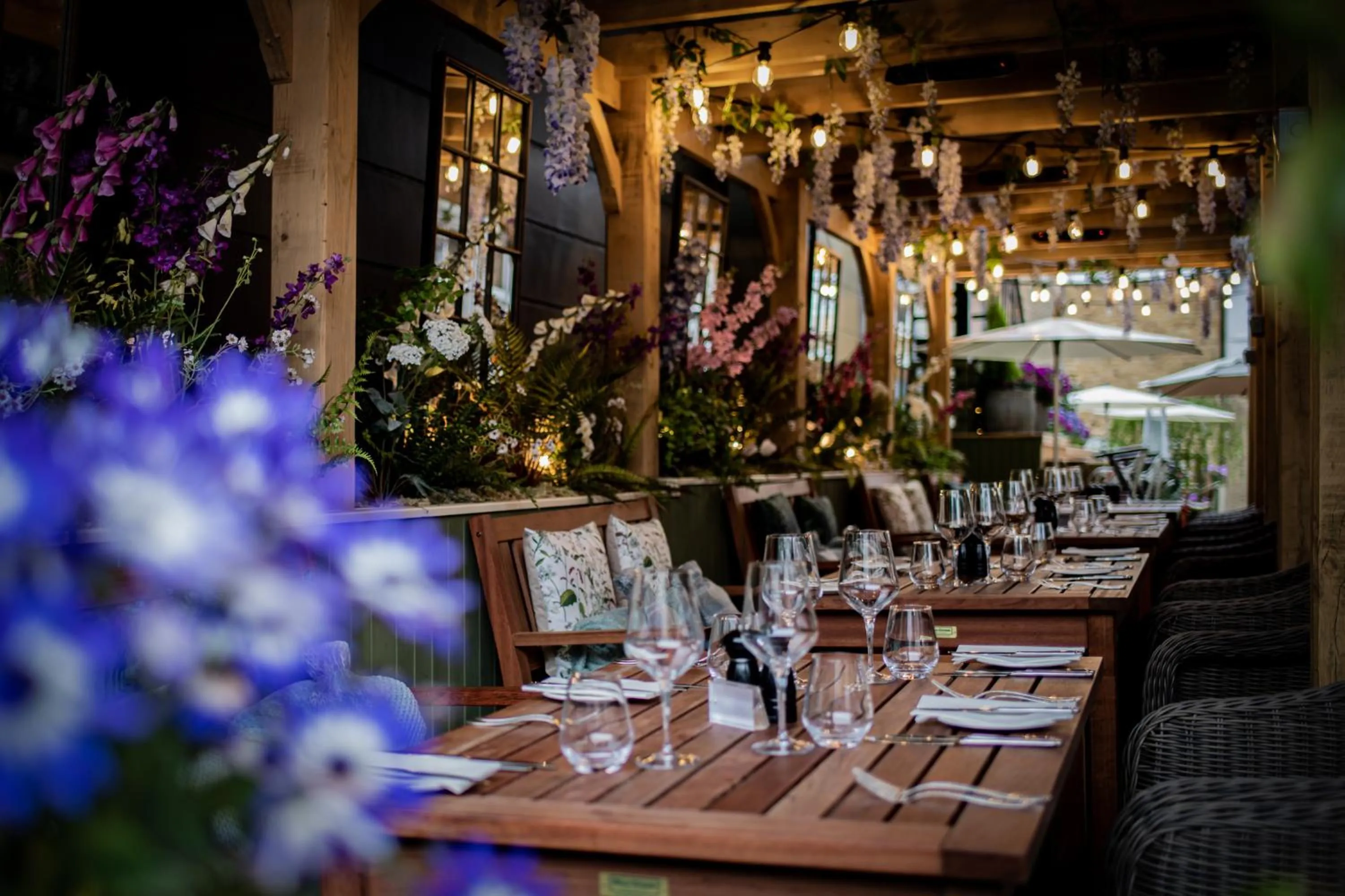 Patio in Castle Hotel Windsor