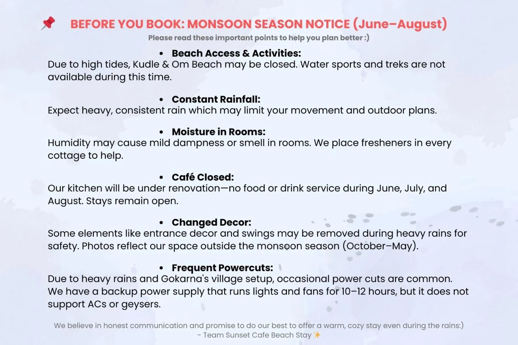 Property building in Sunset Cafe Beach Stay