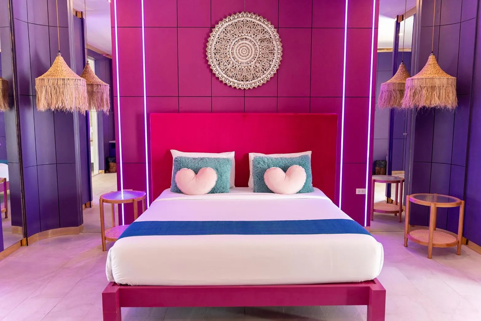 Bed in LOVE beach club Koh Samui