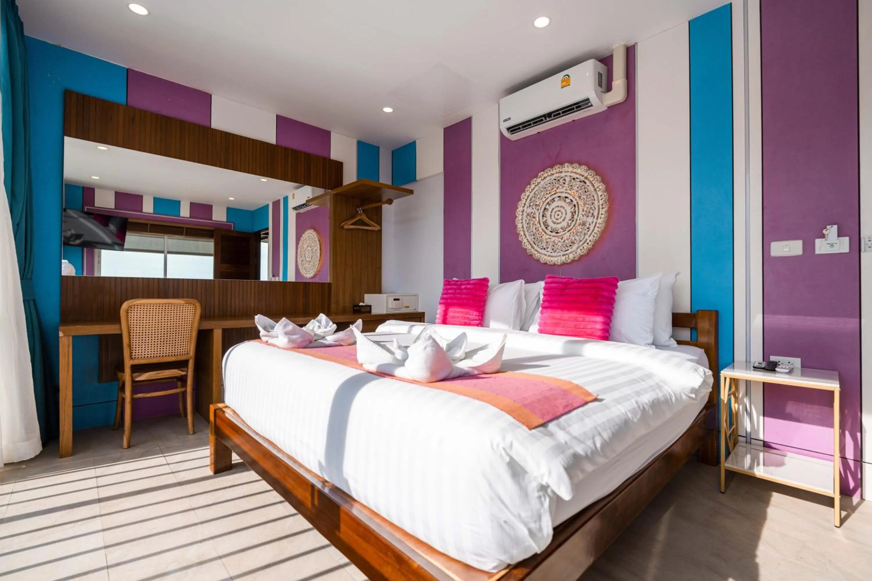 Bedroom, Bed in LOVE beach club Koh Samui