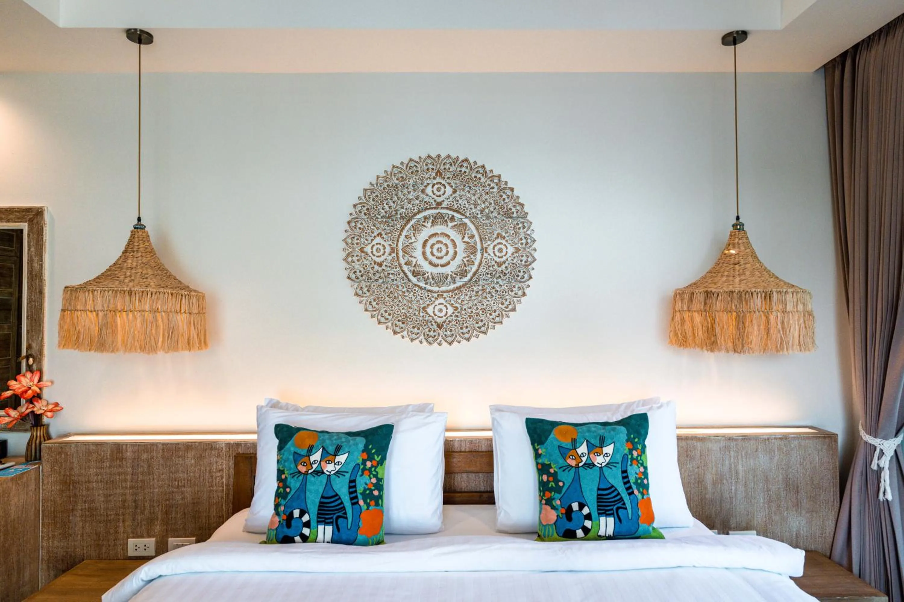 Bed in LOVE beach club Koh Samui