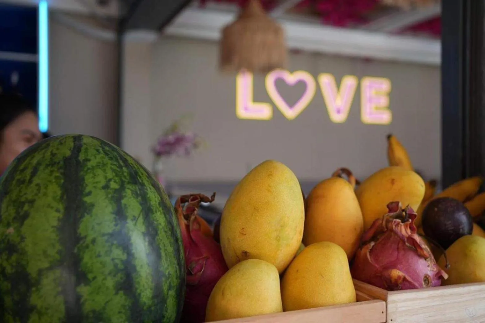 Food and drinks in LOVE beach club Koh Samui