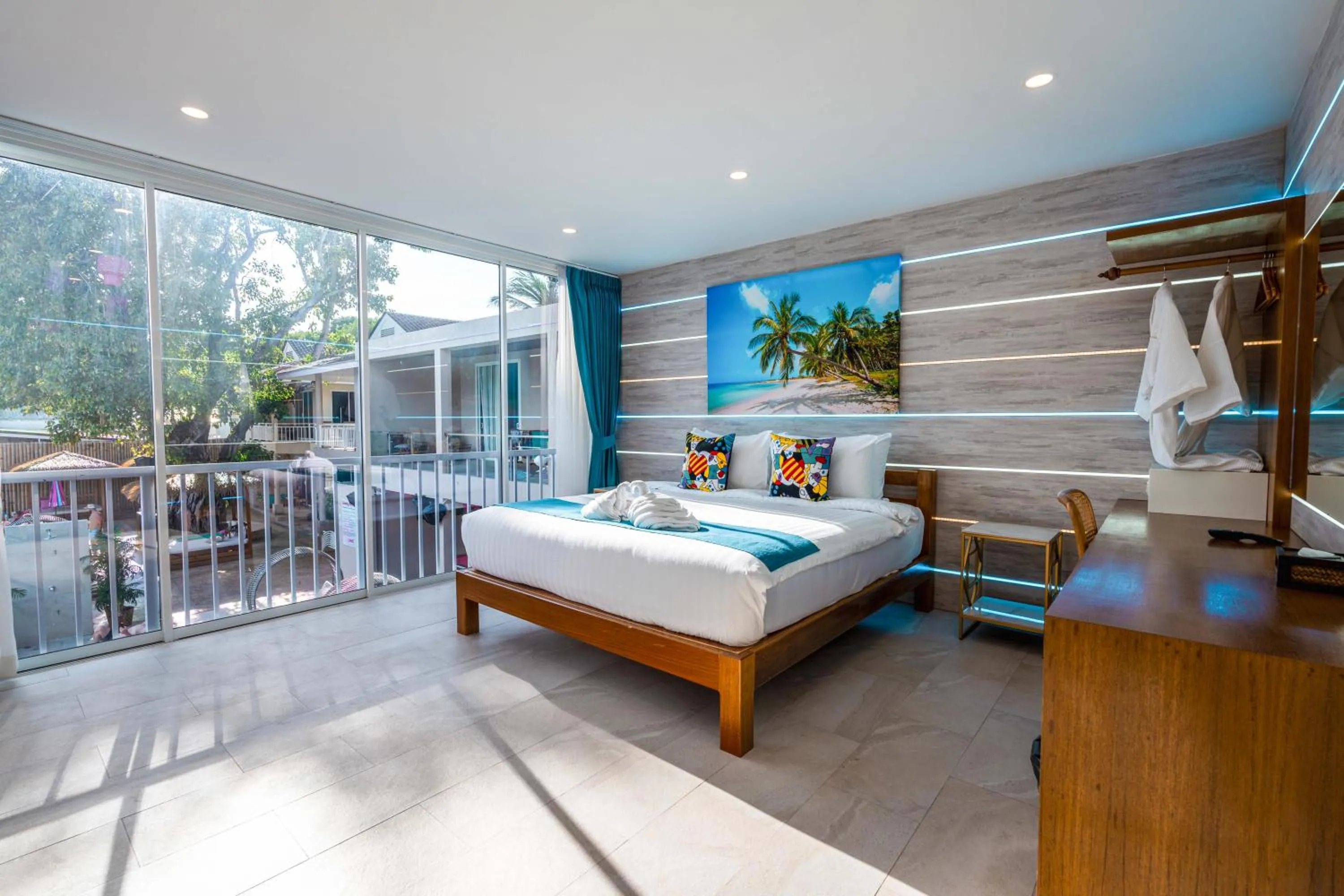 Bedroom, Bed in LOVE beach club Koh Samui