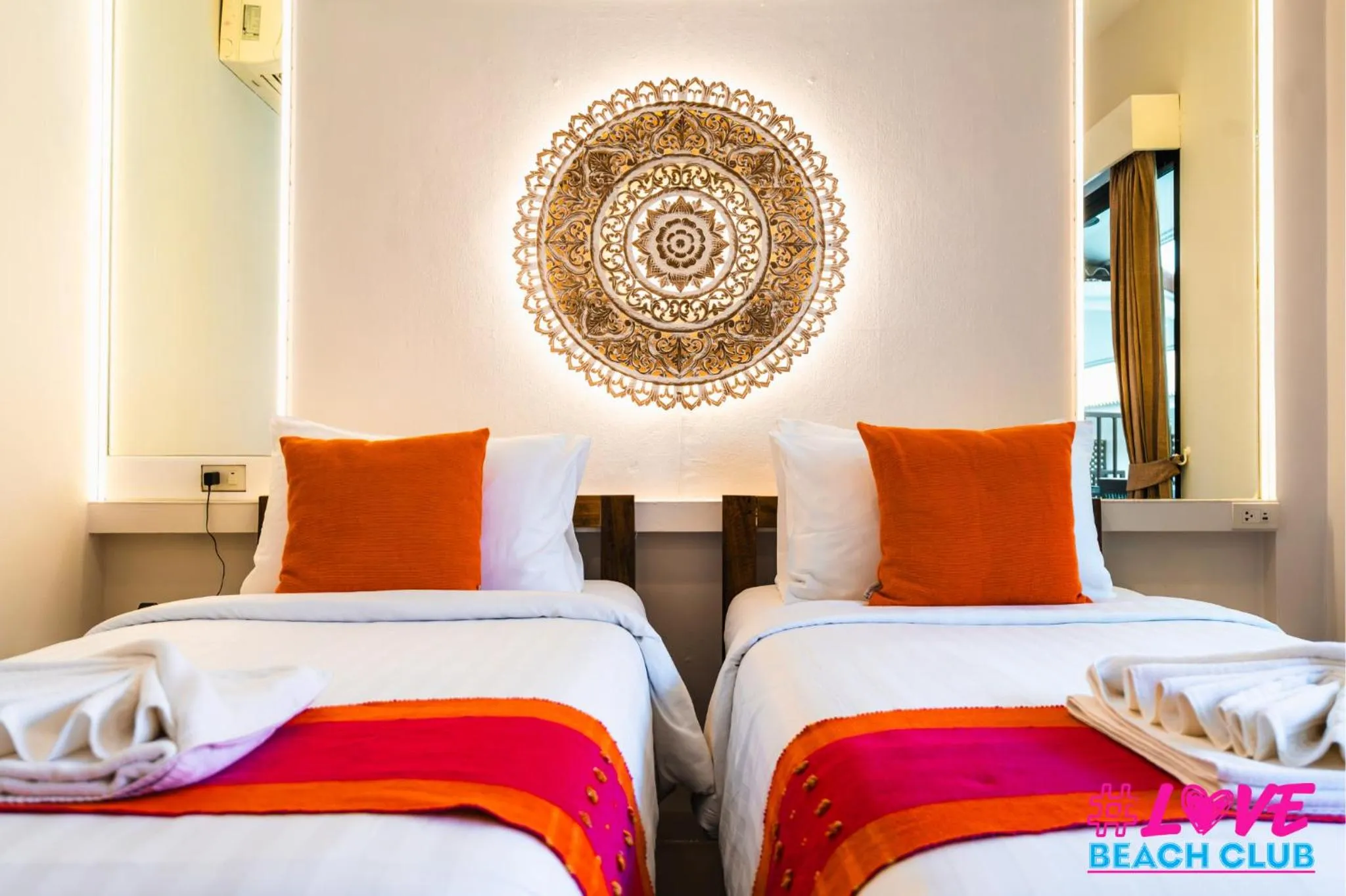 Bedroom, Bed in LOVE beach club Koh Samui