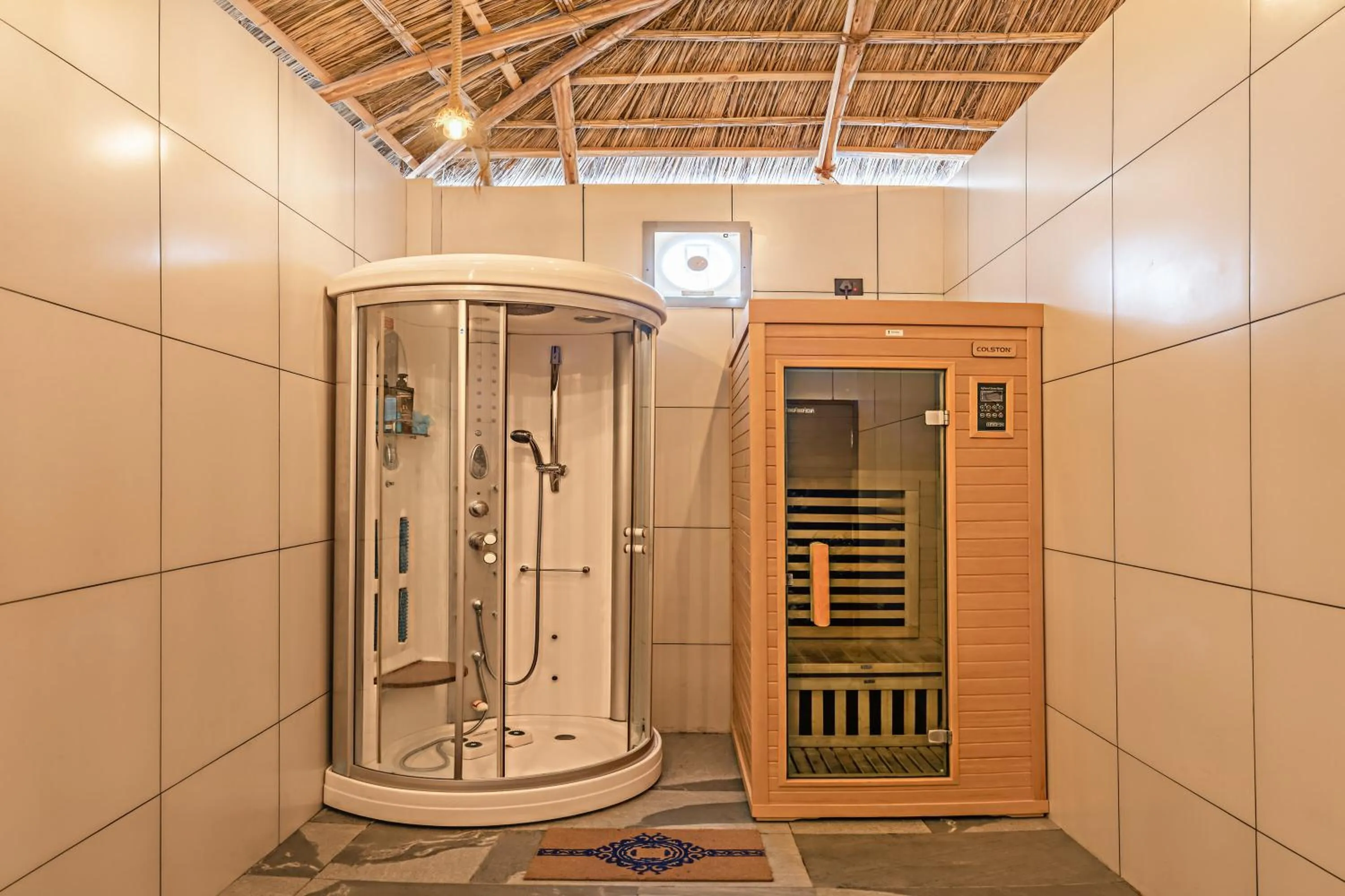Sauna in Echor Palm Bliss Riverside Resort & Spa Kasol
