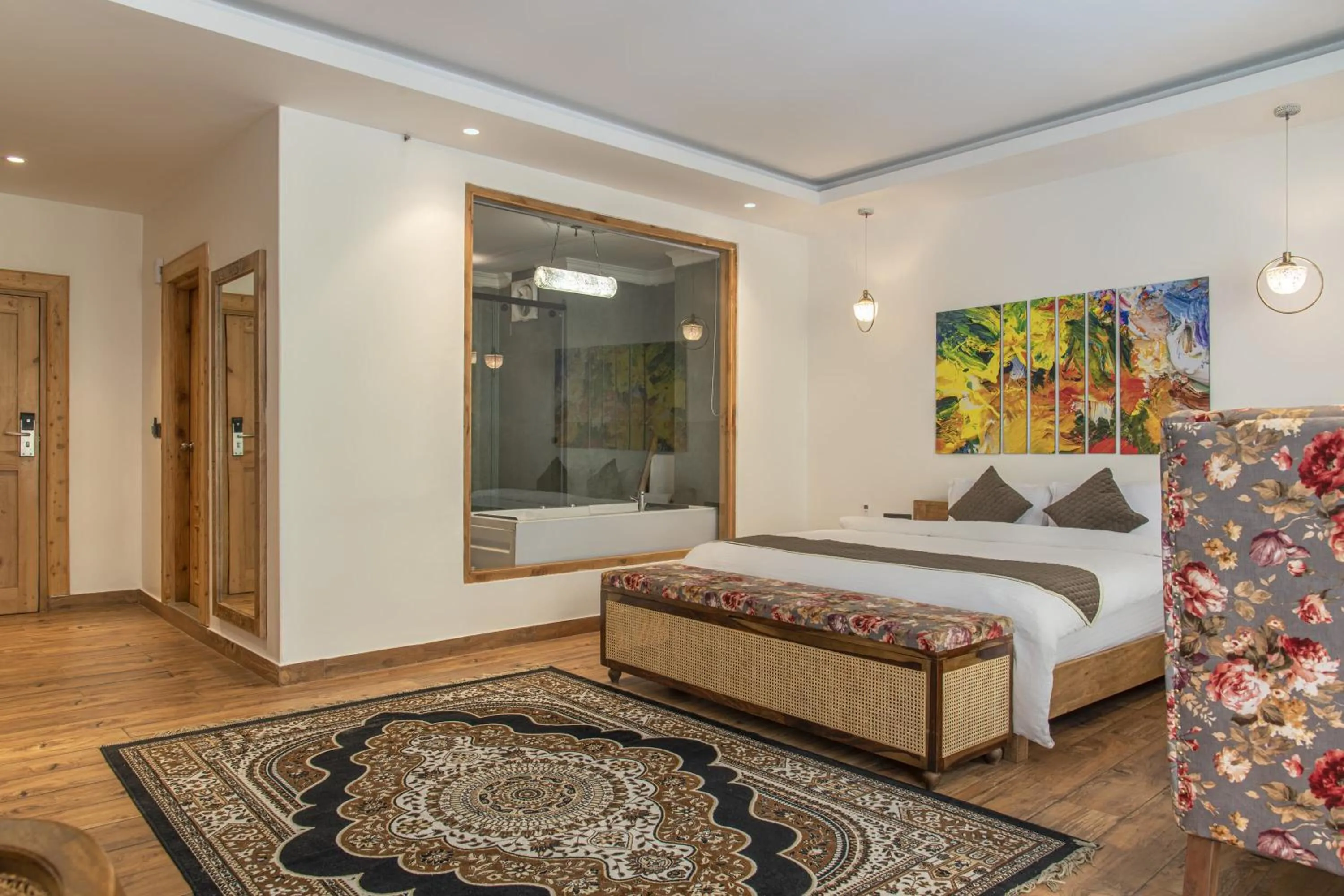 Photo of the whole room in Echor Palm Bliss Riverside Resort & Spa Kasol