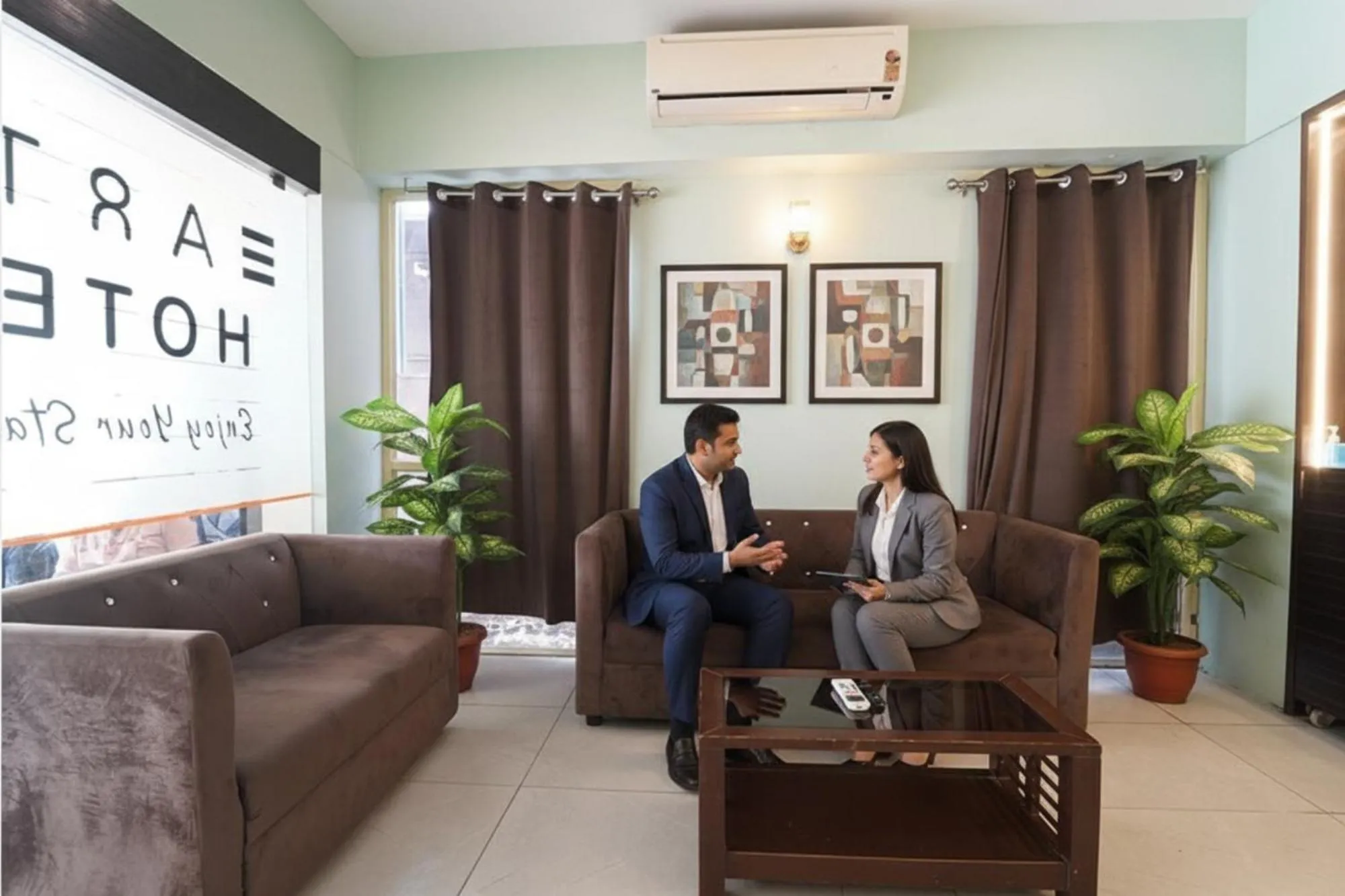 Seating area in Via Earth- Nr Vadapalani Murugan Temple, Vadapalani