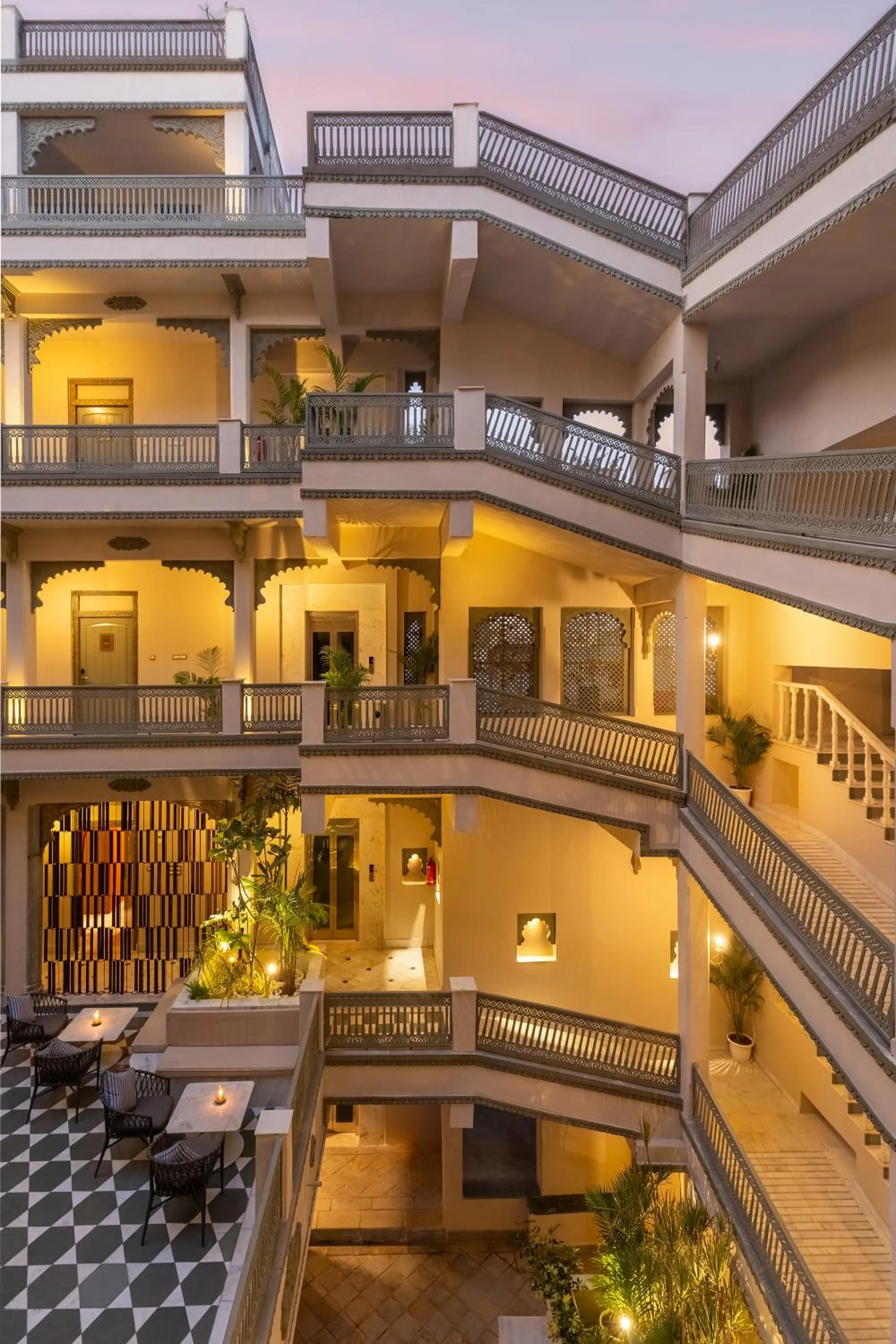 Facade/entrance in Manuscript - Jhilwara Haveli