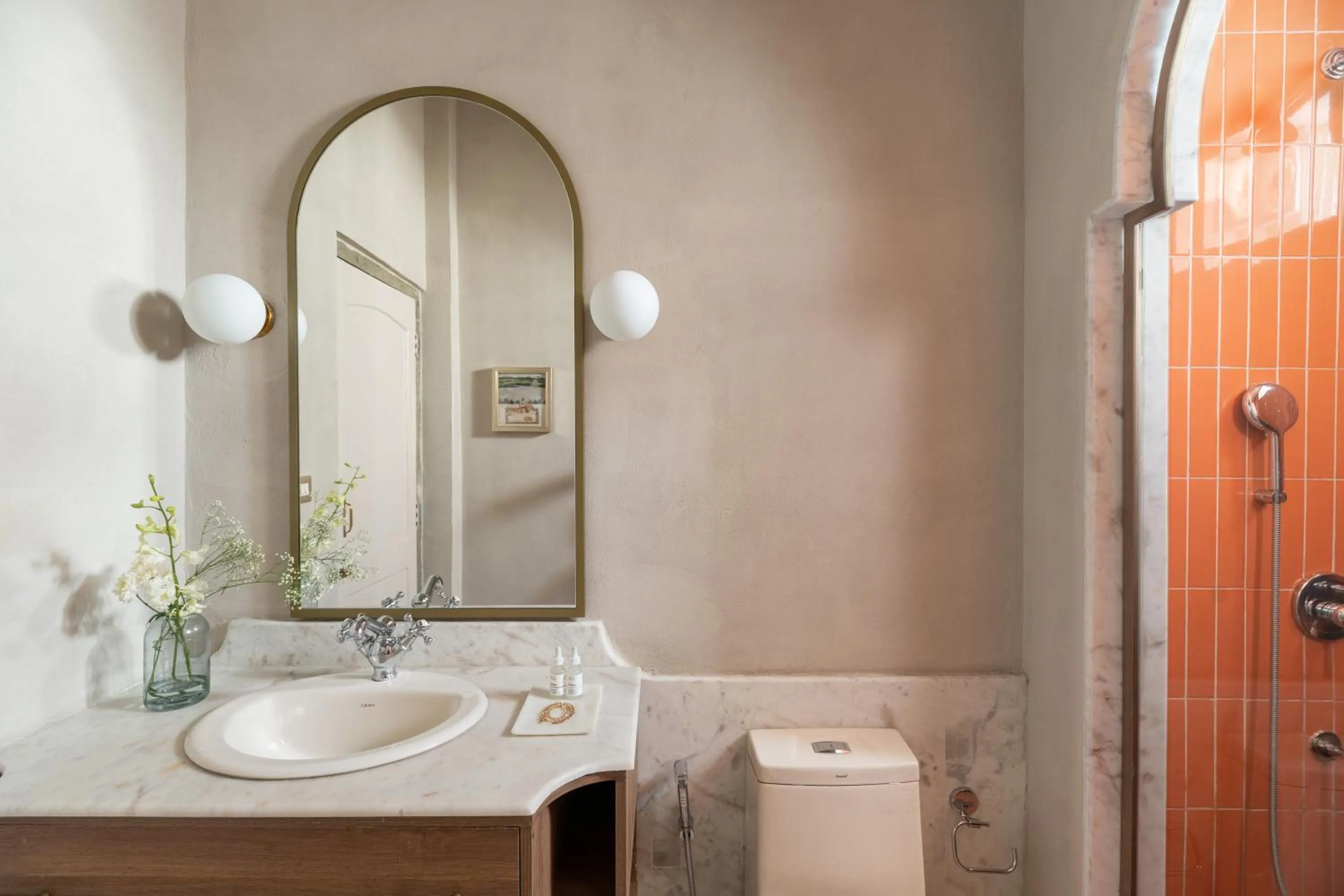 Bathroom in Manuscript - Jhilwara Haveli