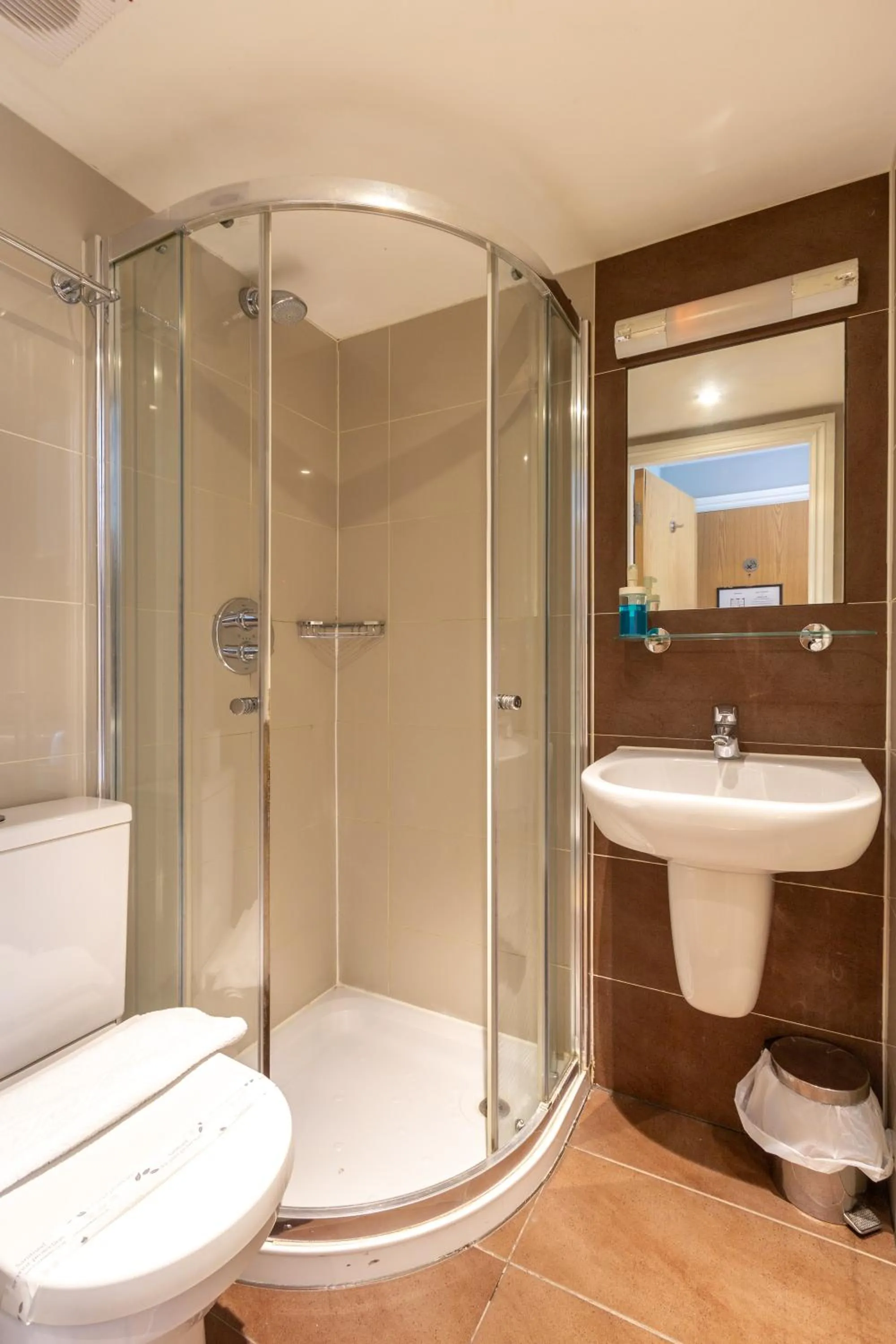 Shower in Coronation Hotel