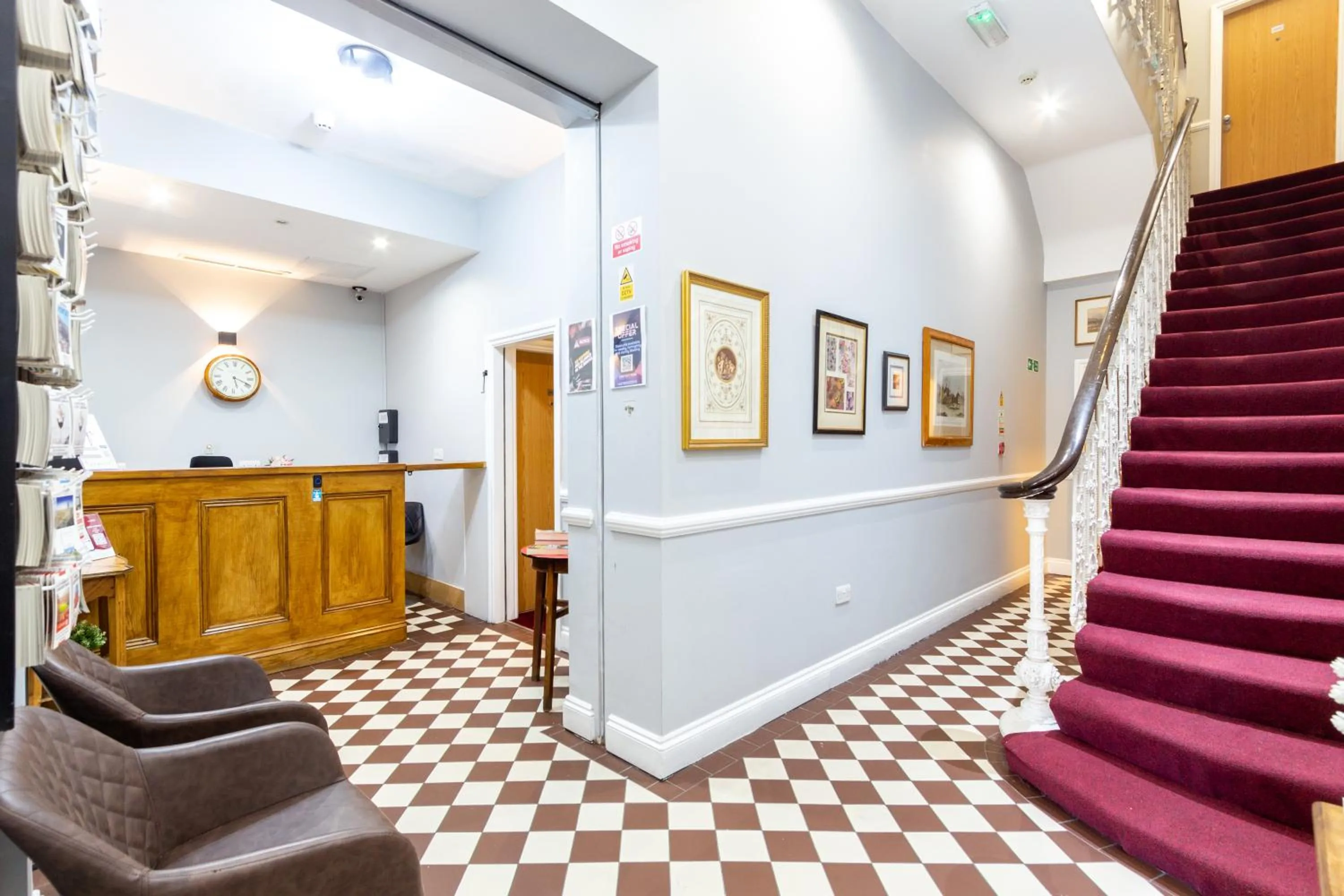 Seating area in Coronation Hotel