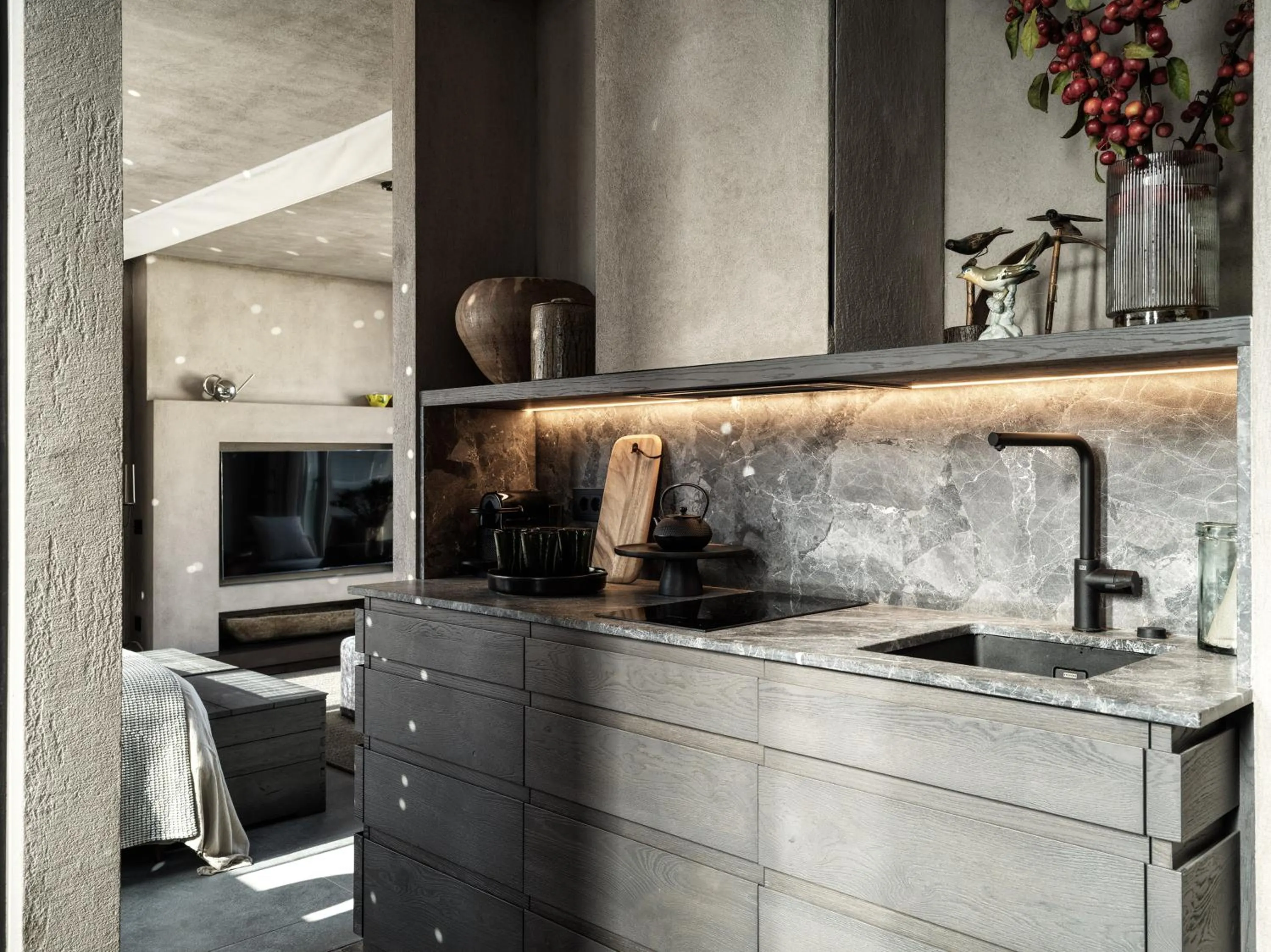 Kitchen or kitchenette in Monastik Living in Athina