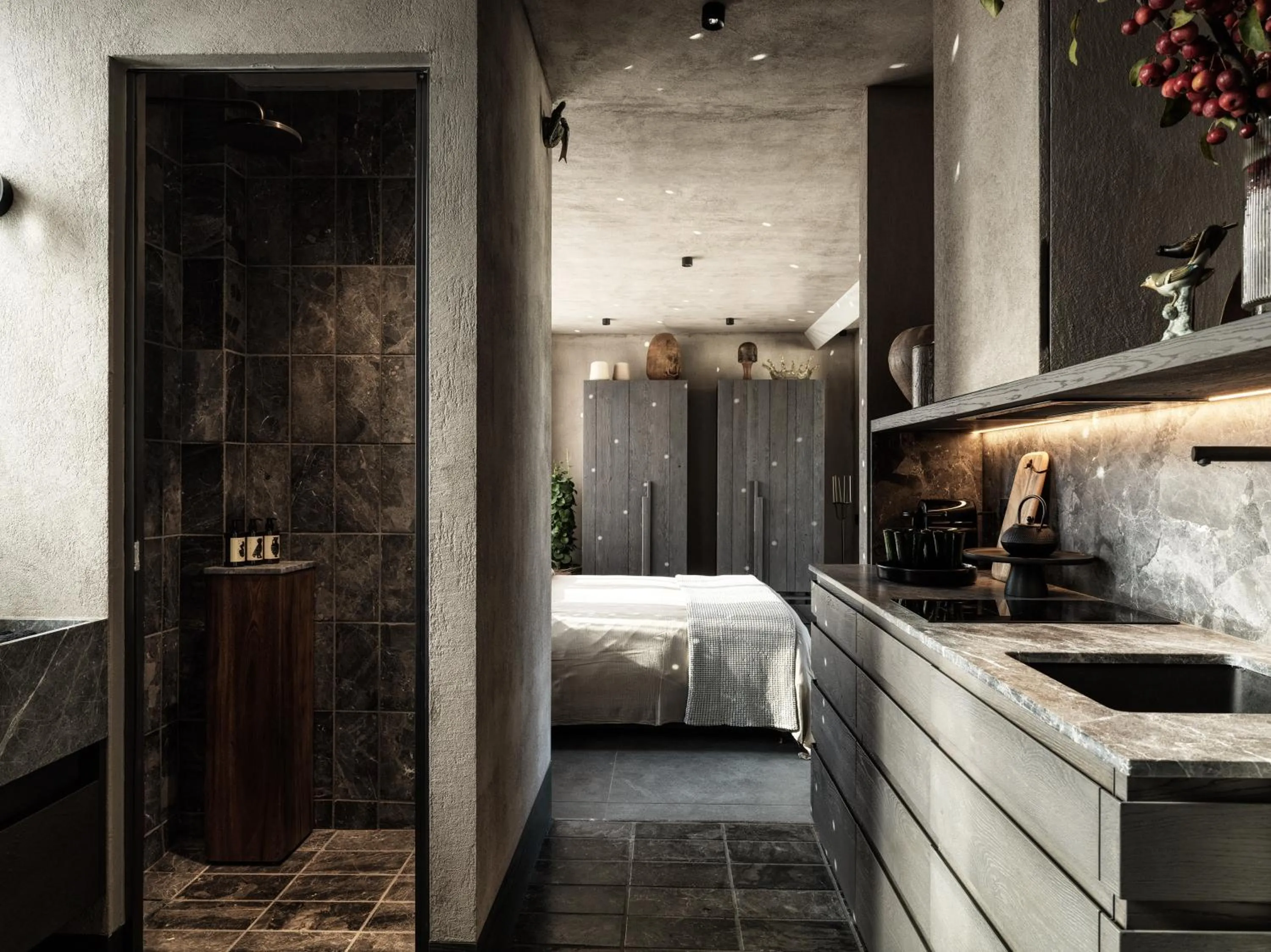 Bed in Monastik Living in Athina