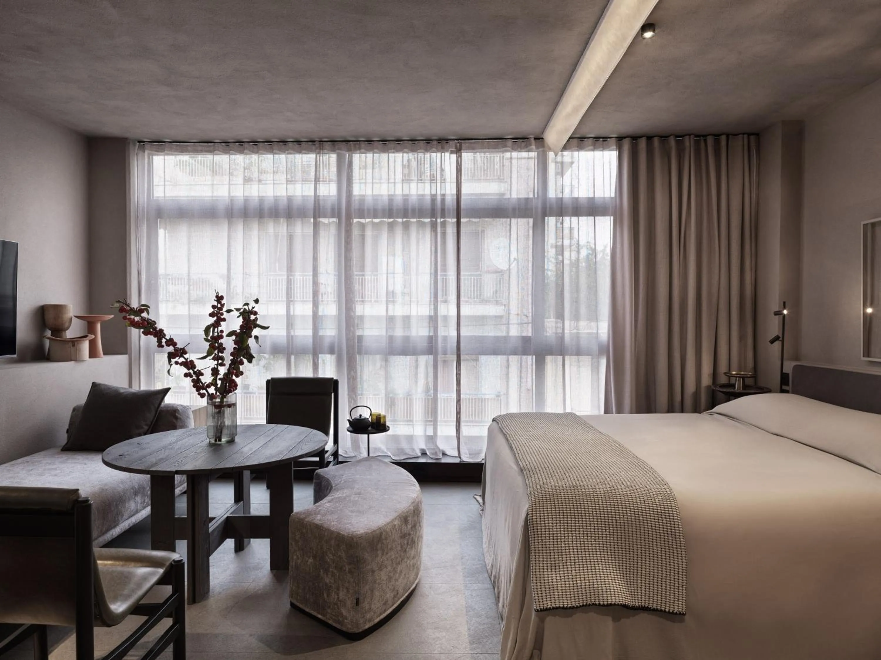 Bed in Monastik Living in Athina