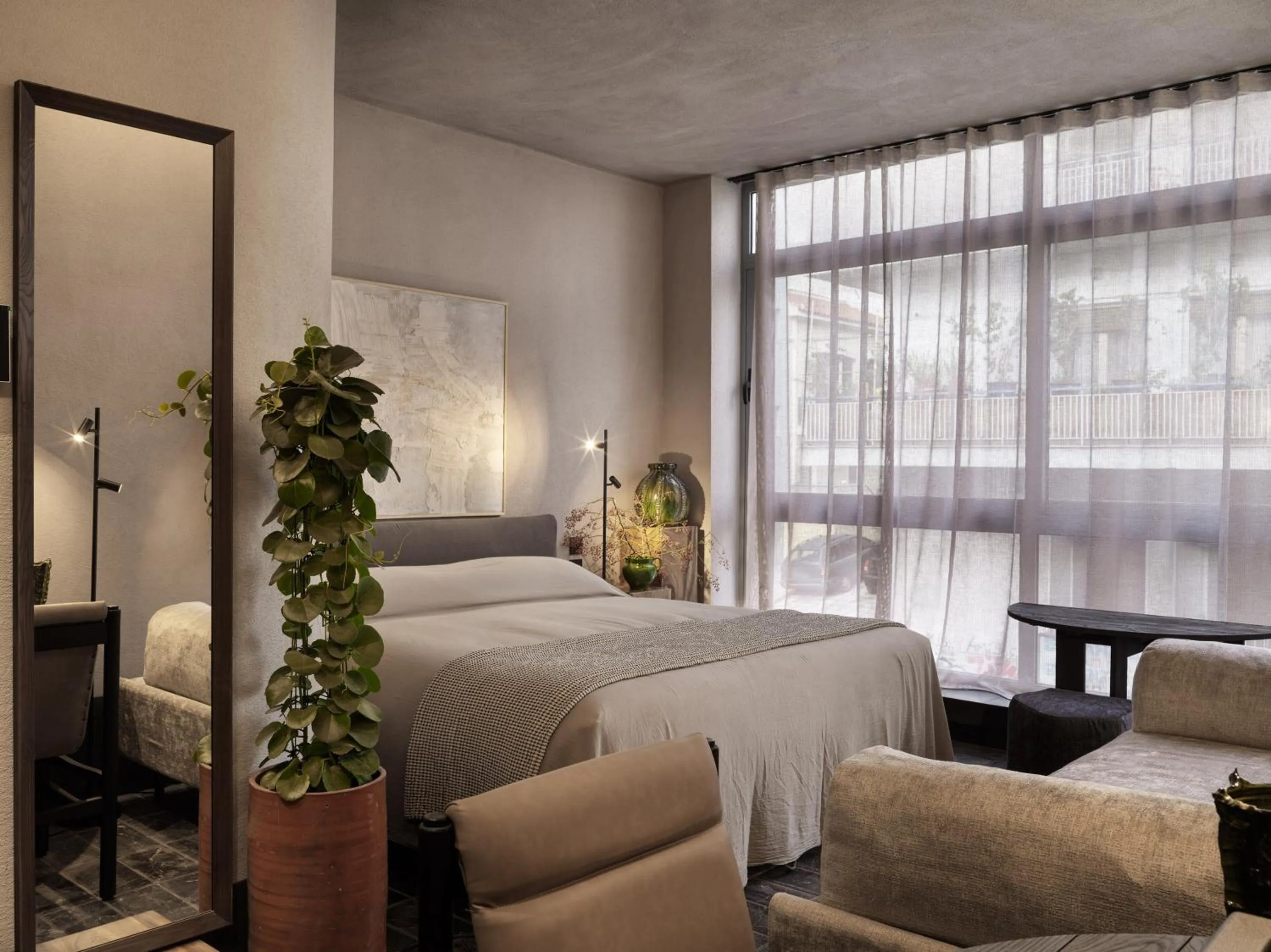 Bedroom, Bed in Monastik Living in Athina