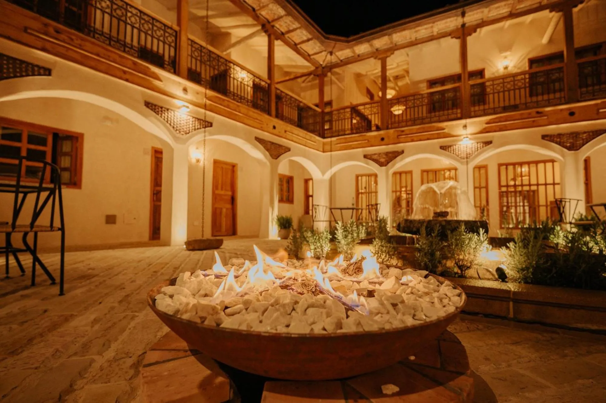 Patio in Hotel La Corada