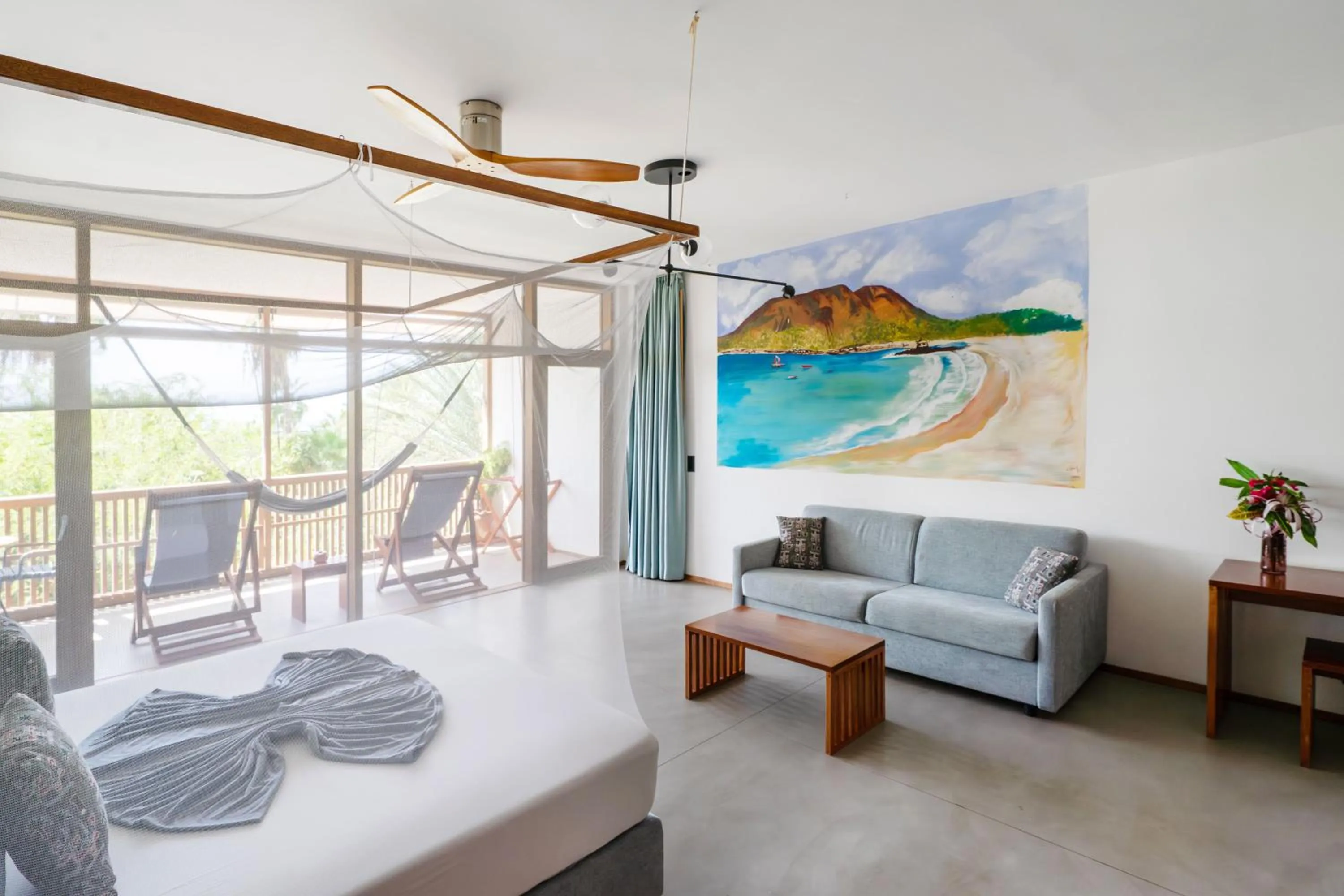 Bed in King Fisher Village Eco-Boutique Hotel