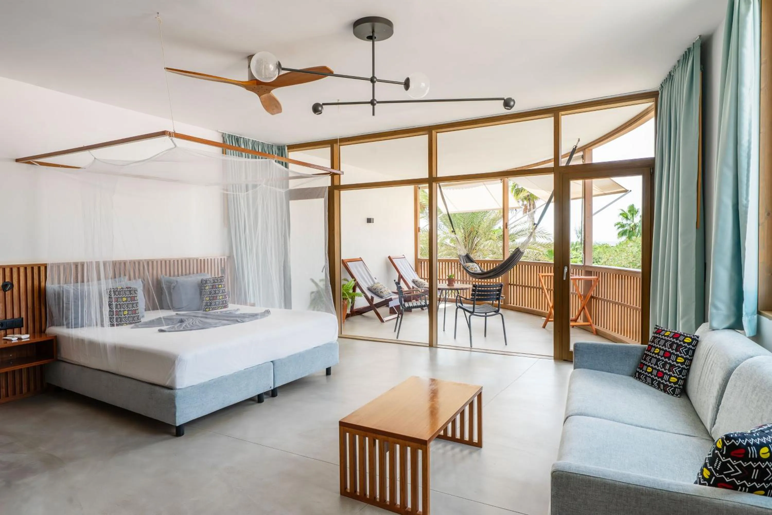 Bed in King Fisher Village Eco-Boutique Hotel