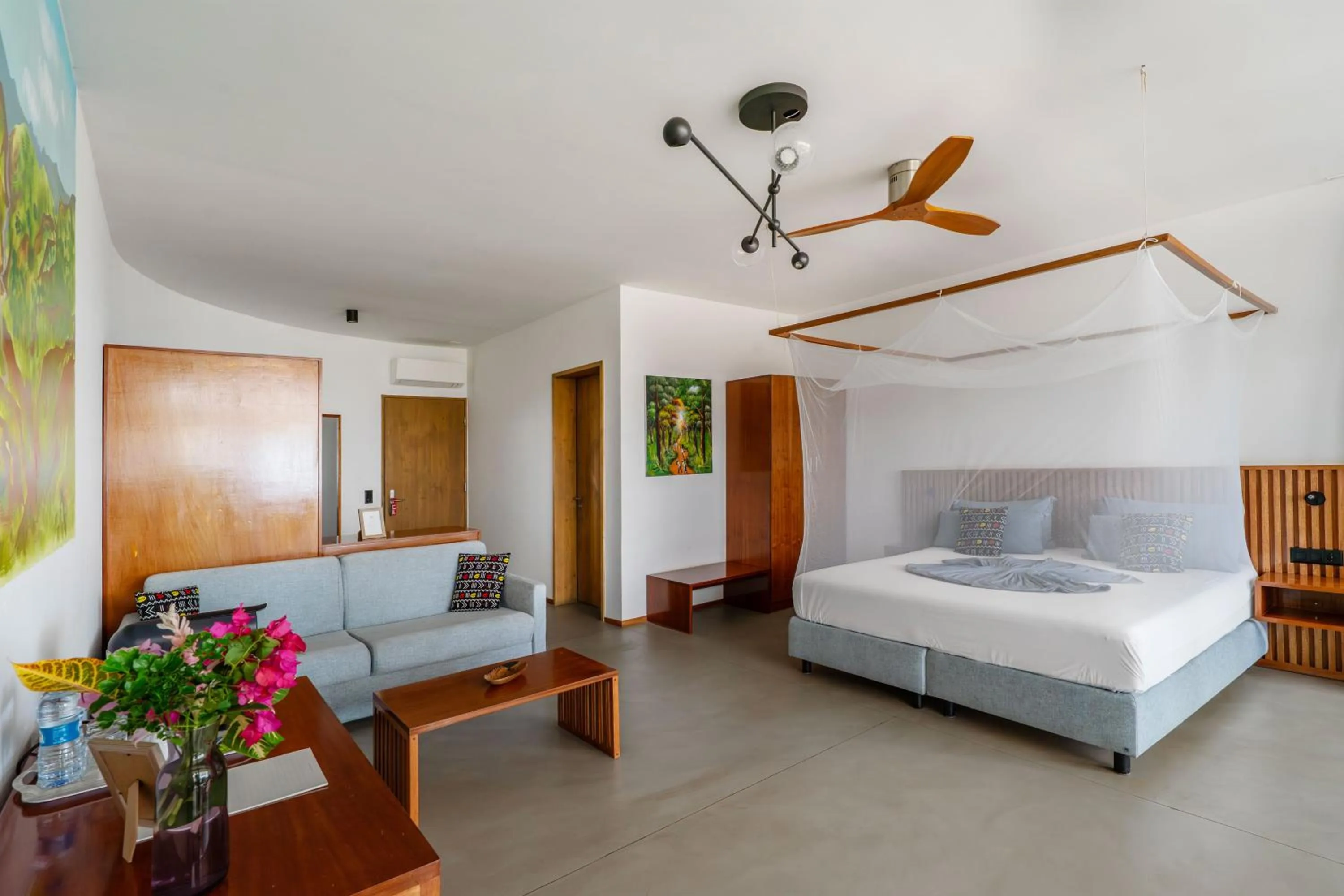 Bed in King Fisher Village Eco-Boutique Hotel