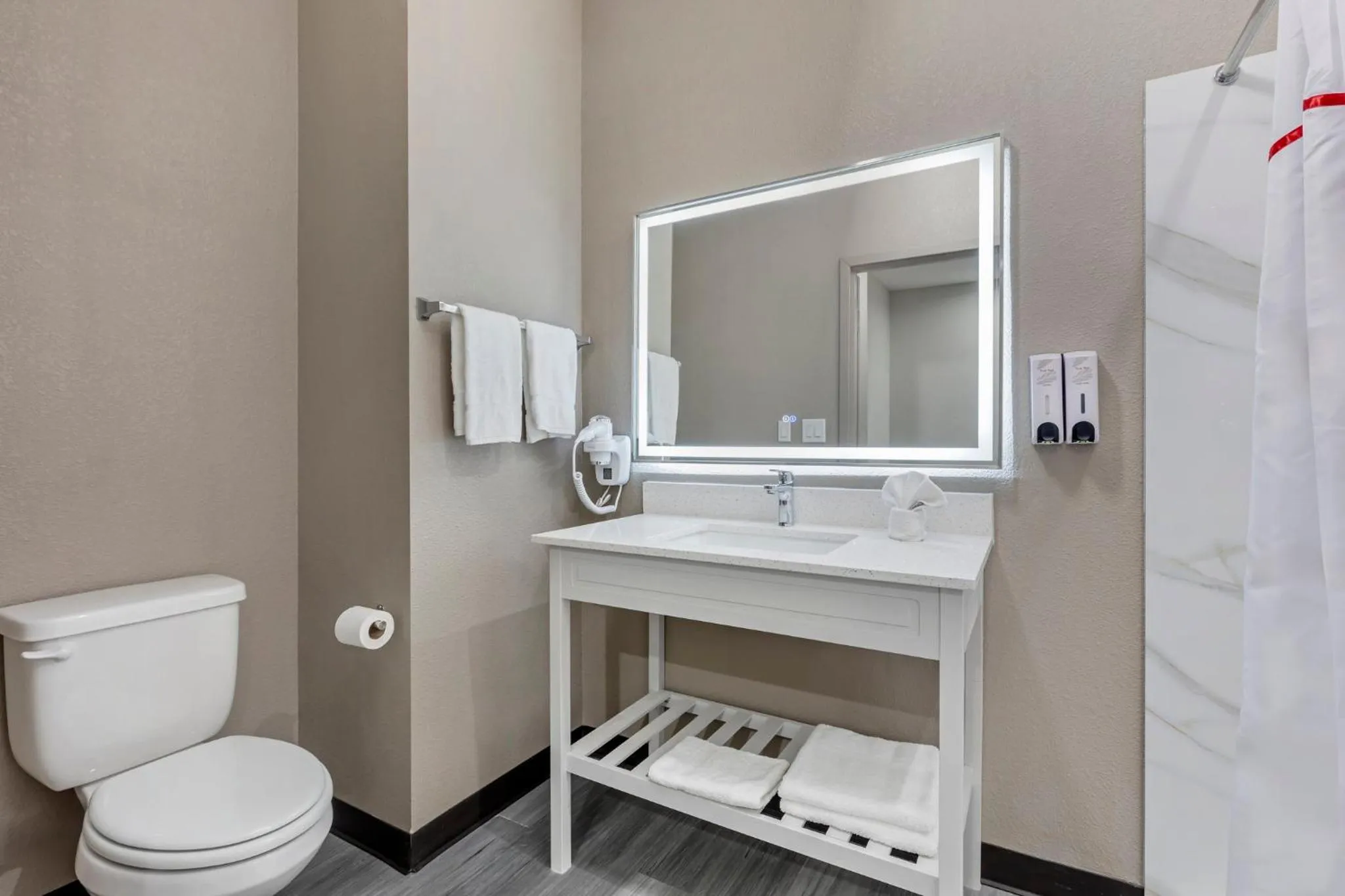 Bathroom in Red Roof Inn Hutchins