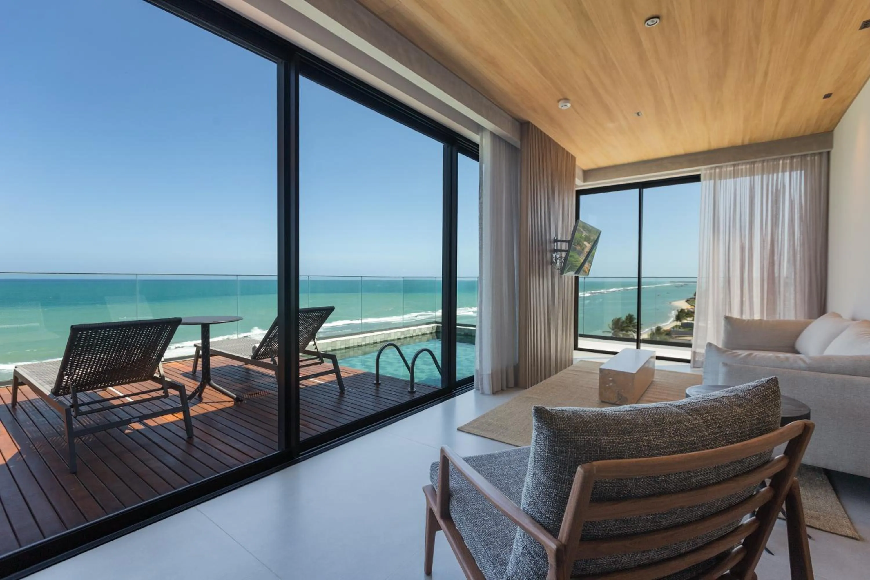 Living room in Ritz Barra de São Miguel
