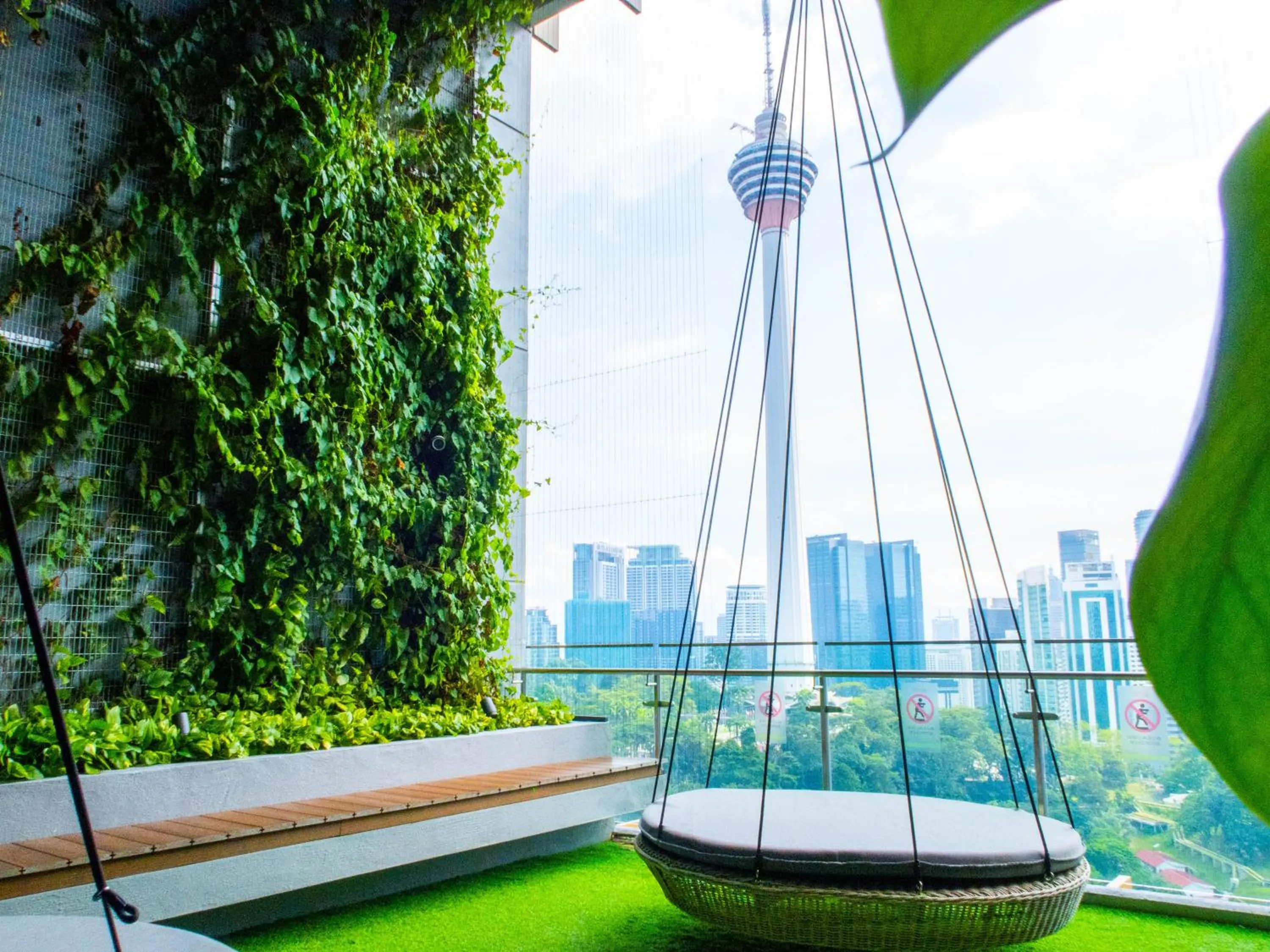 Garden view in Ceylonz Suite Kuala Lumpur Bukit Bintang