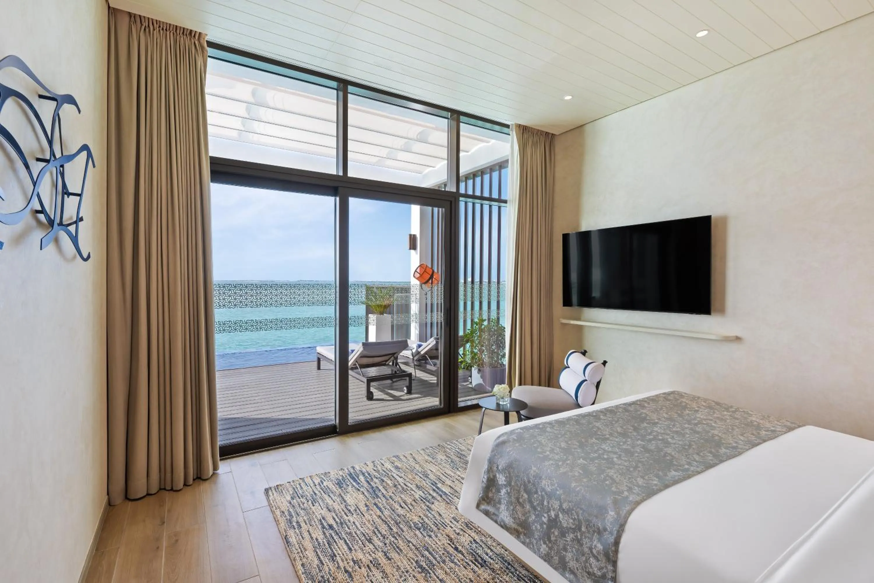 Bed in Bab Al Nojoum Hudayriyat Villas