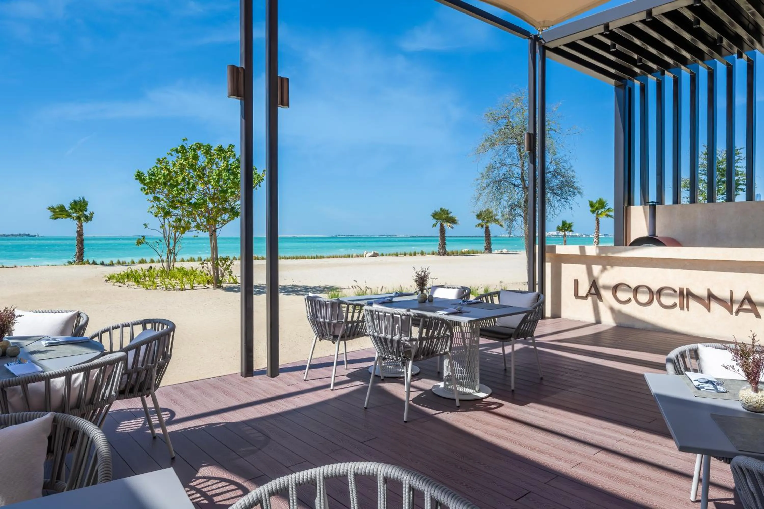 Restaurant/places to eat in Bab Al Nojoum Hudayriyat Villas