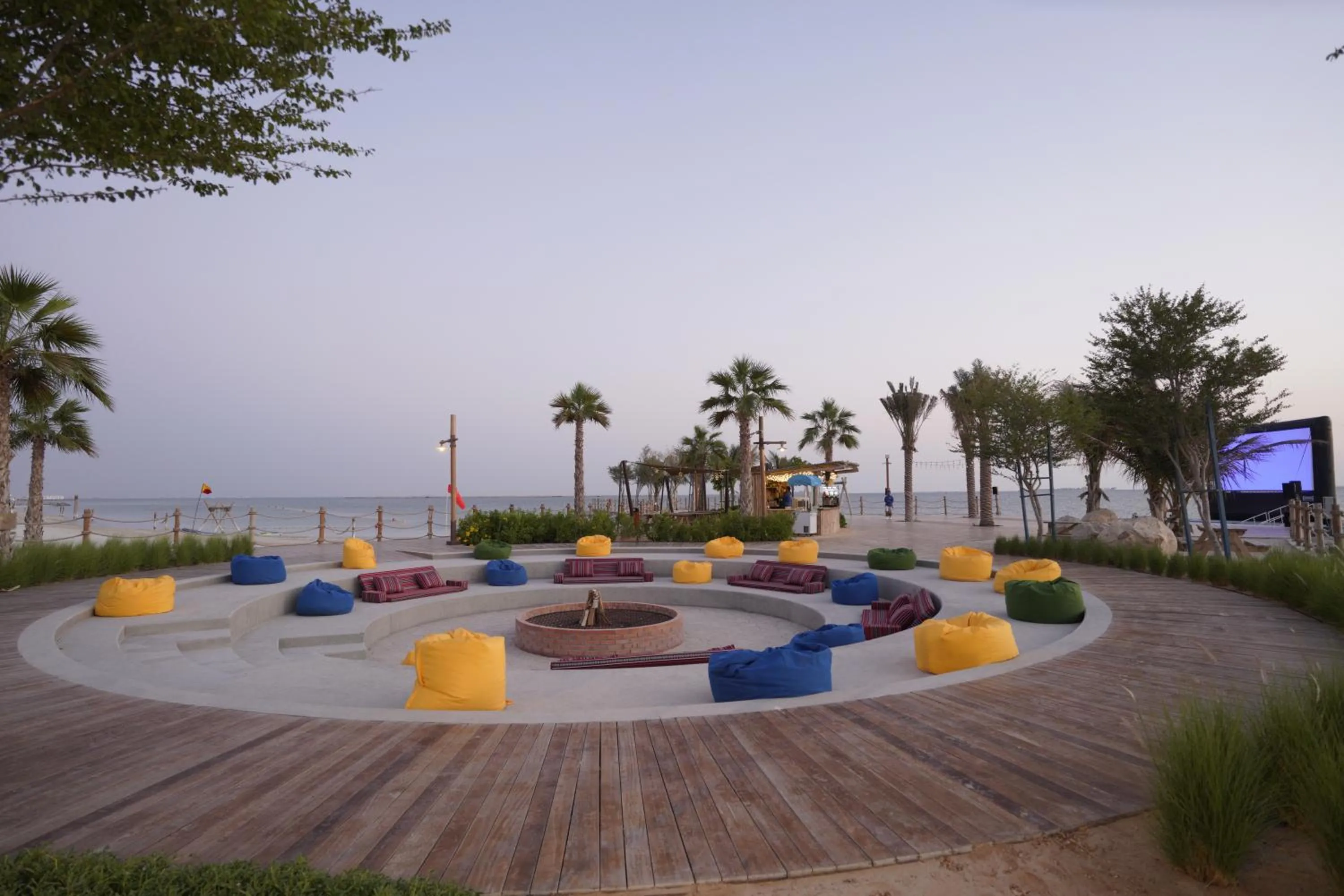 Seating area in Bab Al Nojoum Hudayriyat Villas
