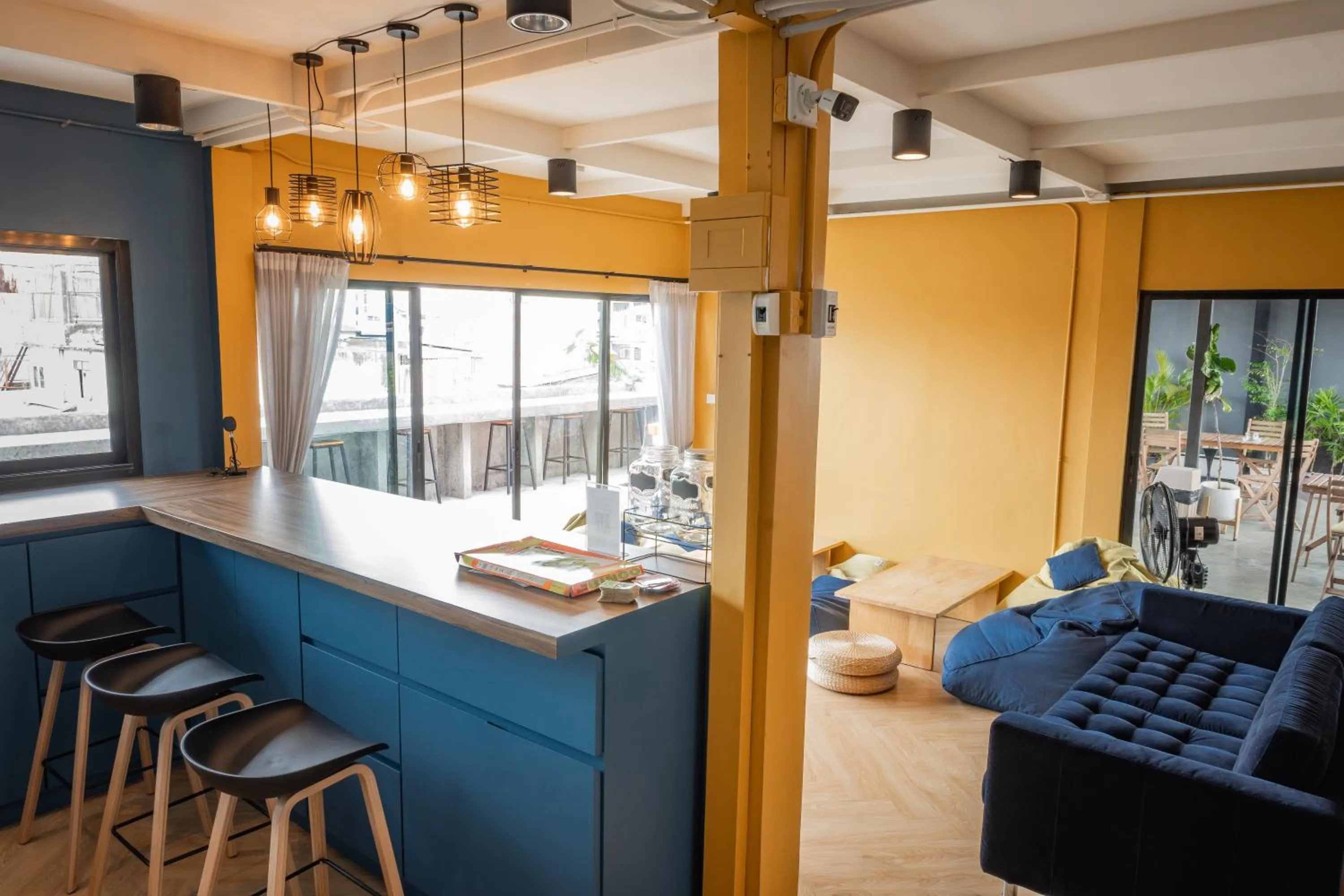 Living room in Ti Thong Hostel