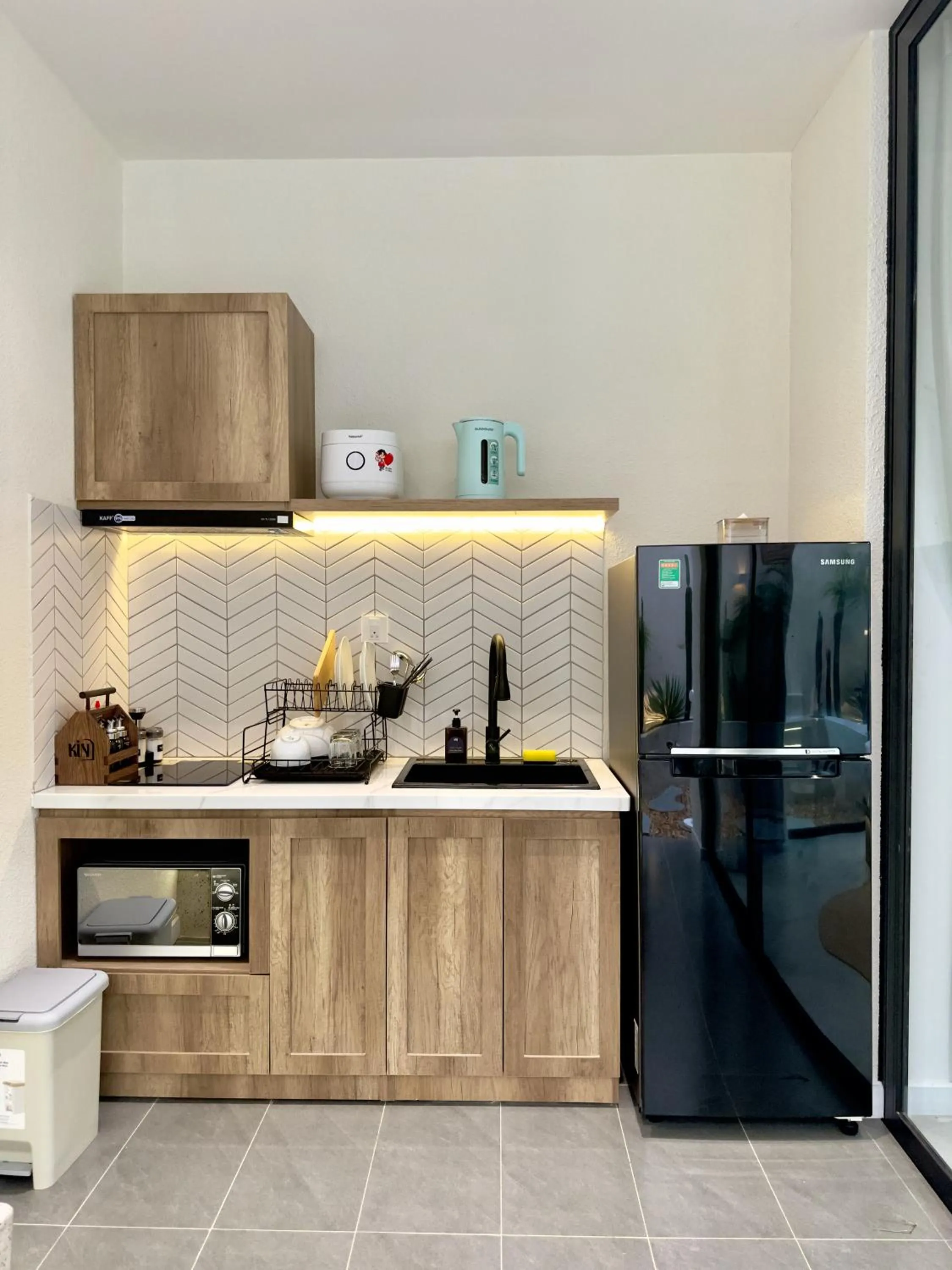 Kitchen or kitchenette in Kin Wander Trung Sơn