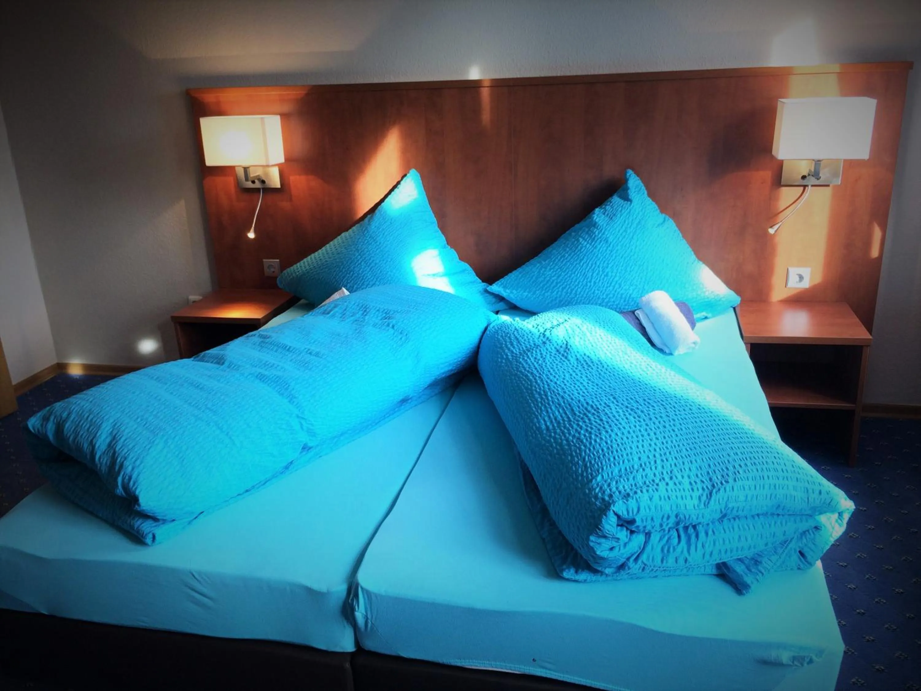 Photo of the whole room, Bed in Hotel - Restaurant Braustube