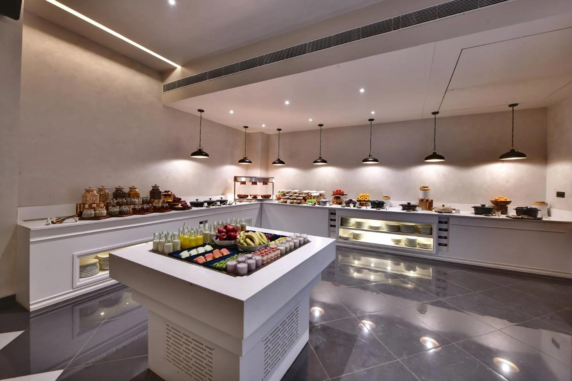 Buffet breakfast in Maira Resort and Convention Centre